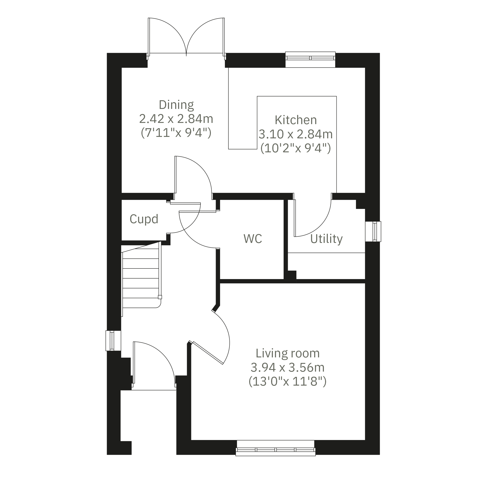 "The Bloxham" at Bloxham Road, Banbury OX16, 3 bedroom detached house