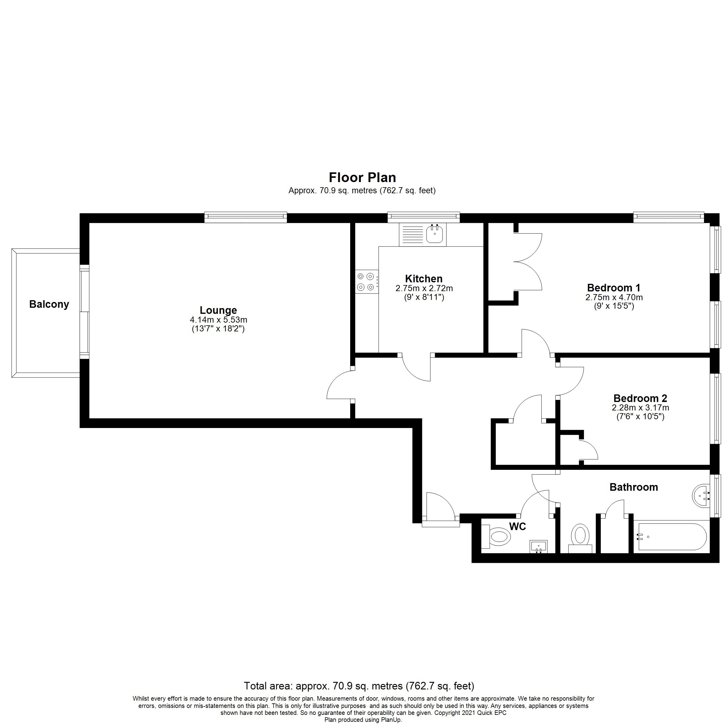 Hartford Court, Hartley Wintney, Hook, Hampshire RG27, 2 bedroom flat