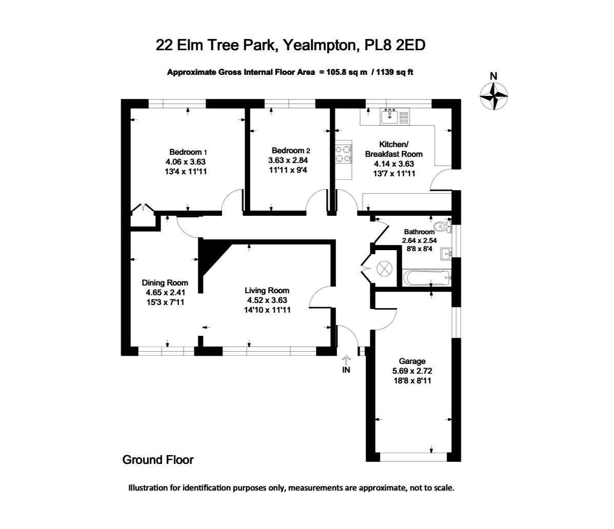 Elm Tree Park, Yealmpton, Plymouth PL8, 2 bedroom detached bungalow for