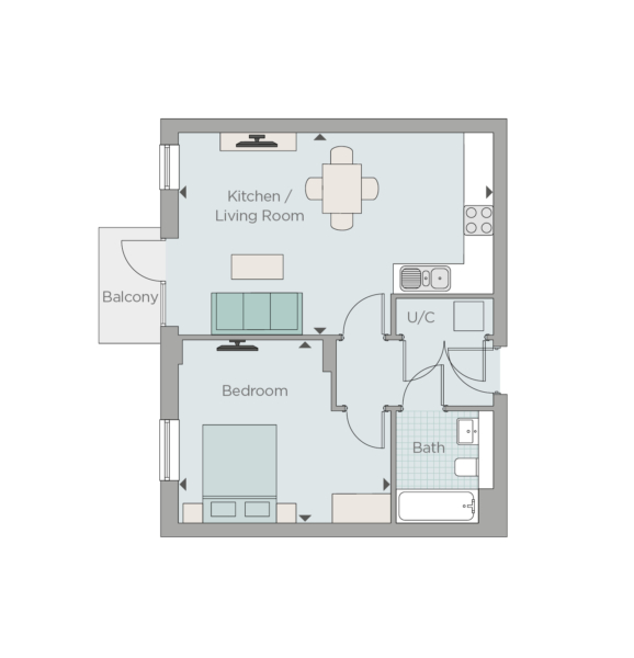 Radcliffe Road, Southampton SO14, 1 bedroom flat for sale 60126598