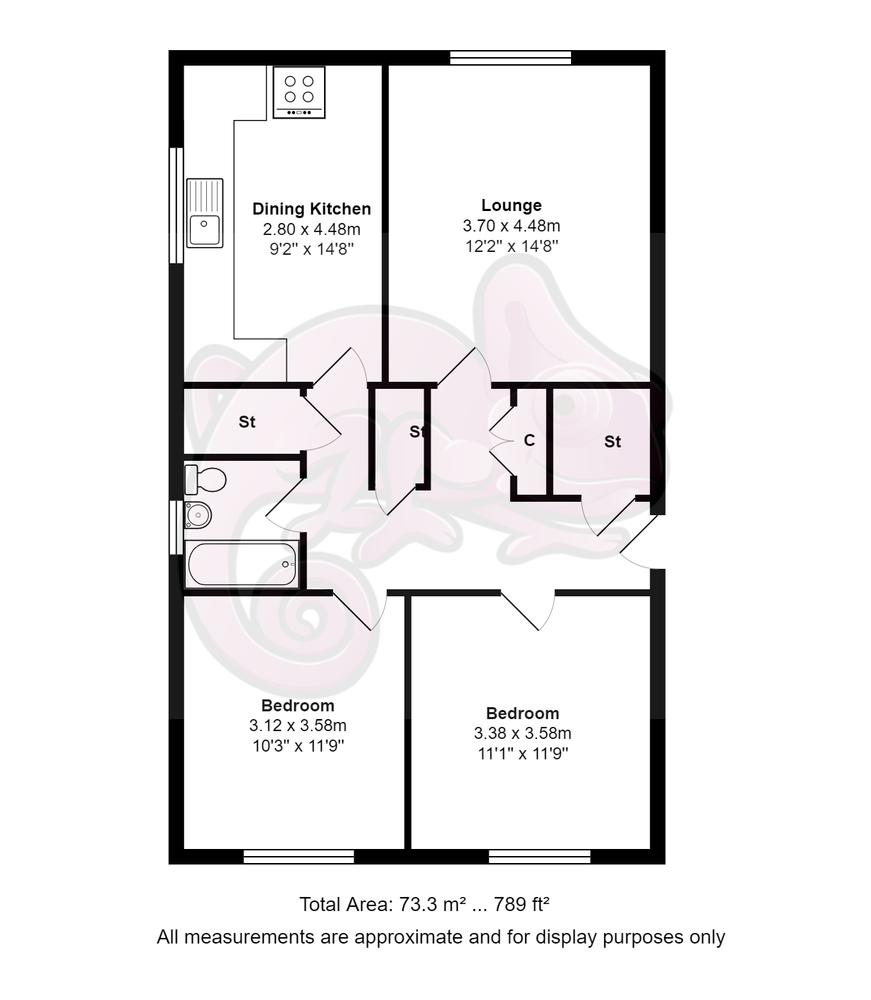 Allander Road, Milngavie, Glasgow G62, 2 bedroom flat for sale