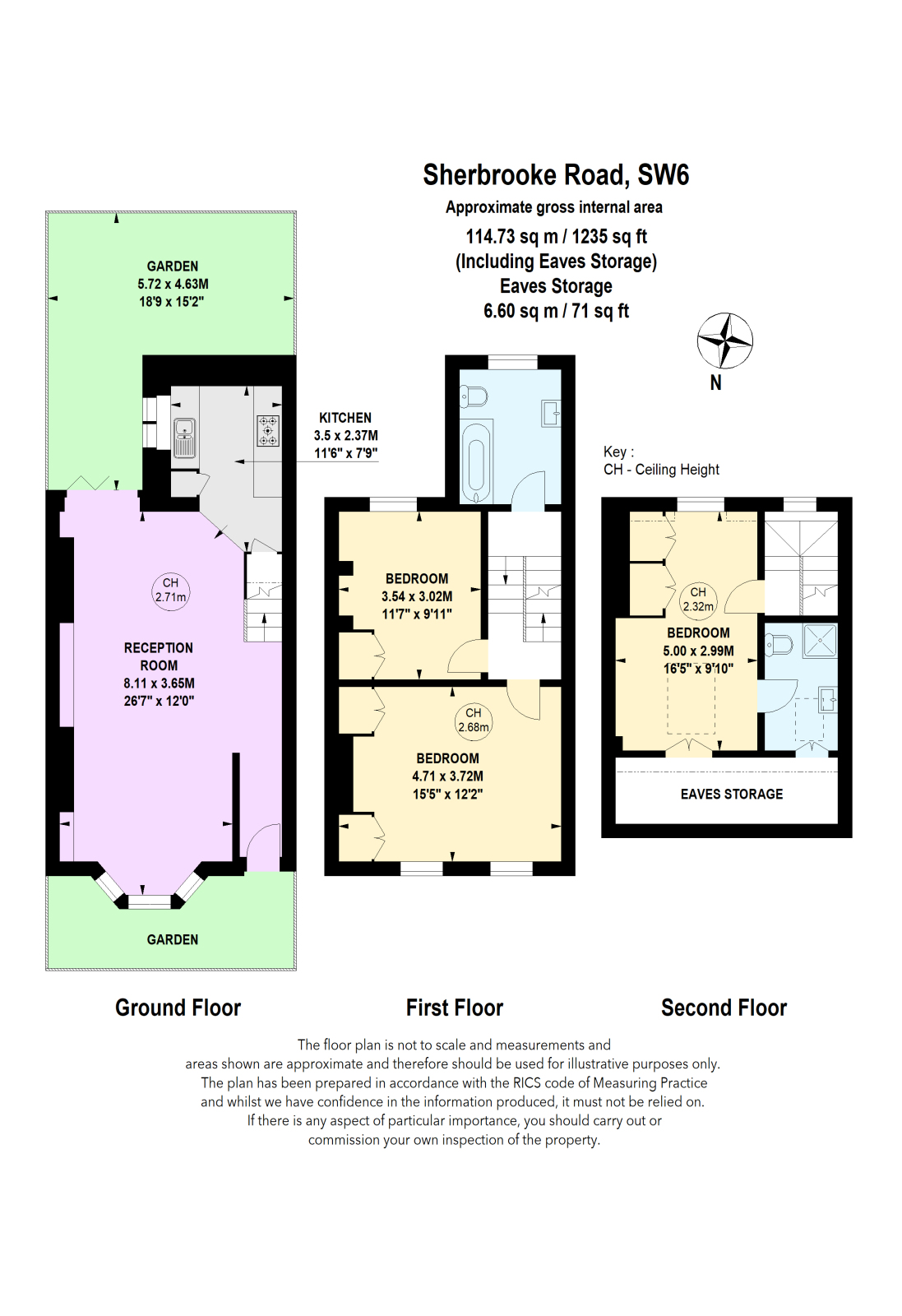 Sherbrooke Road, Fulham SW6, 3 bedroom terraced house for sale