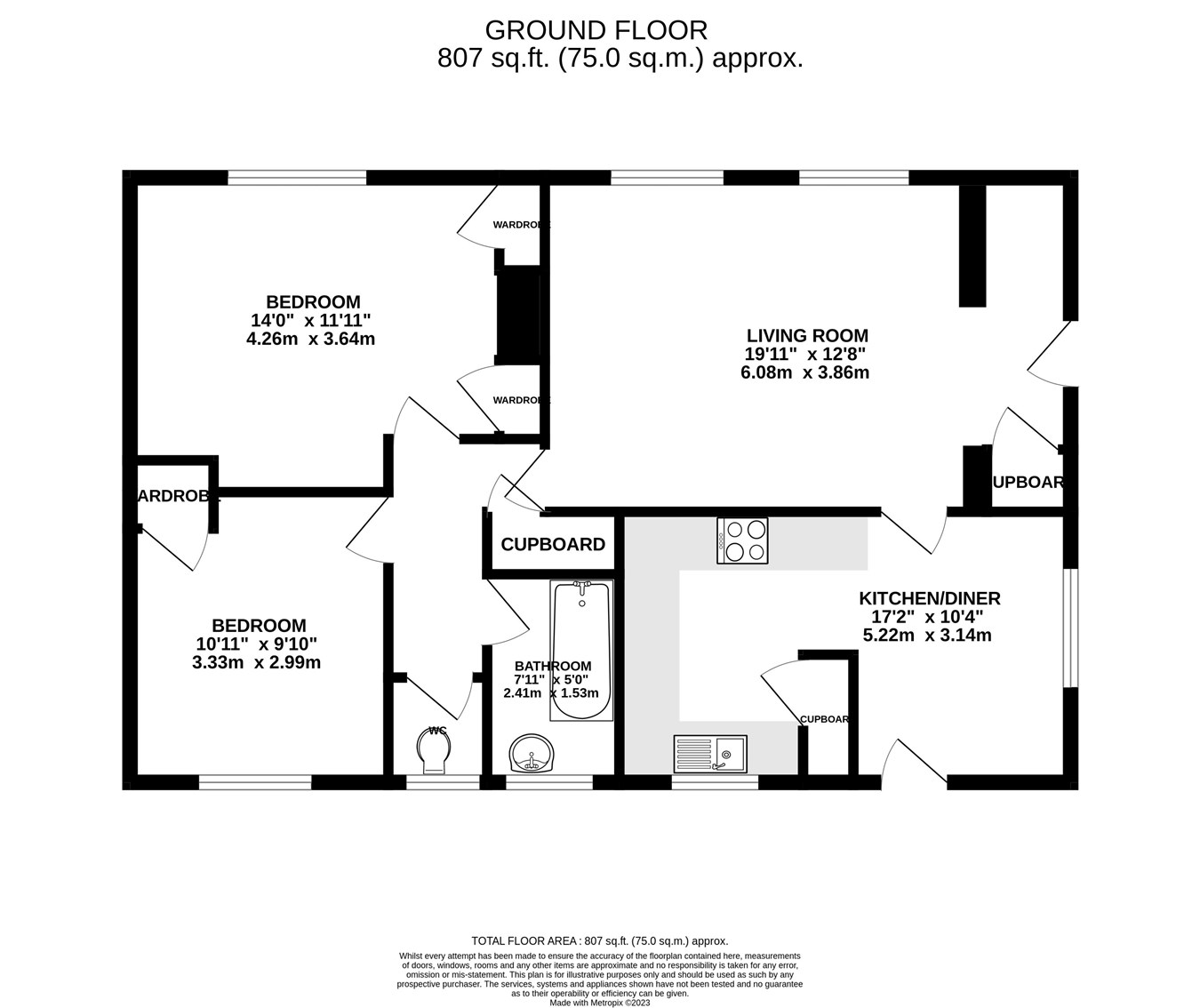 Cwrt Y Camden, Brecon LD3, 2 bedroom detached bungalow to rent