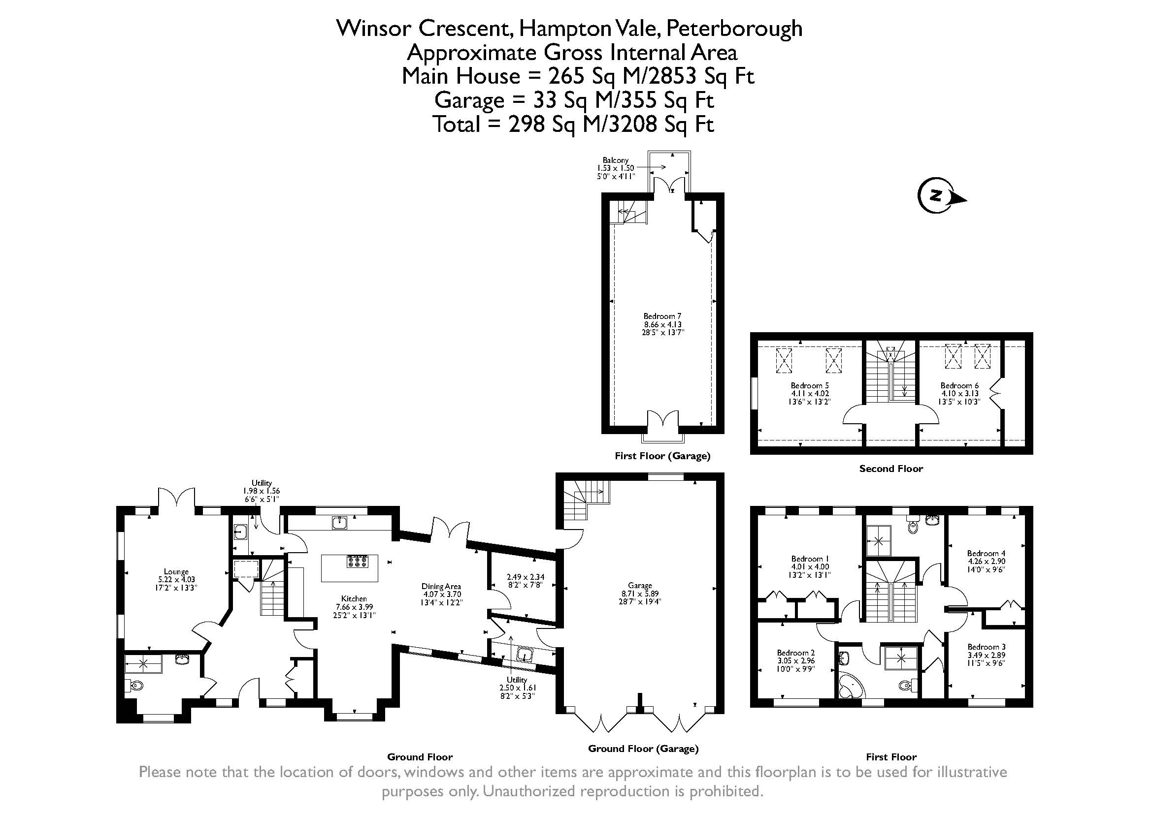 Winsor Crescent, Hampton Vale, Peterborough PE7, 7 bedroom detached