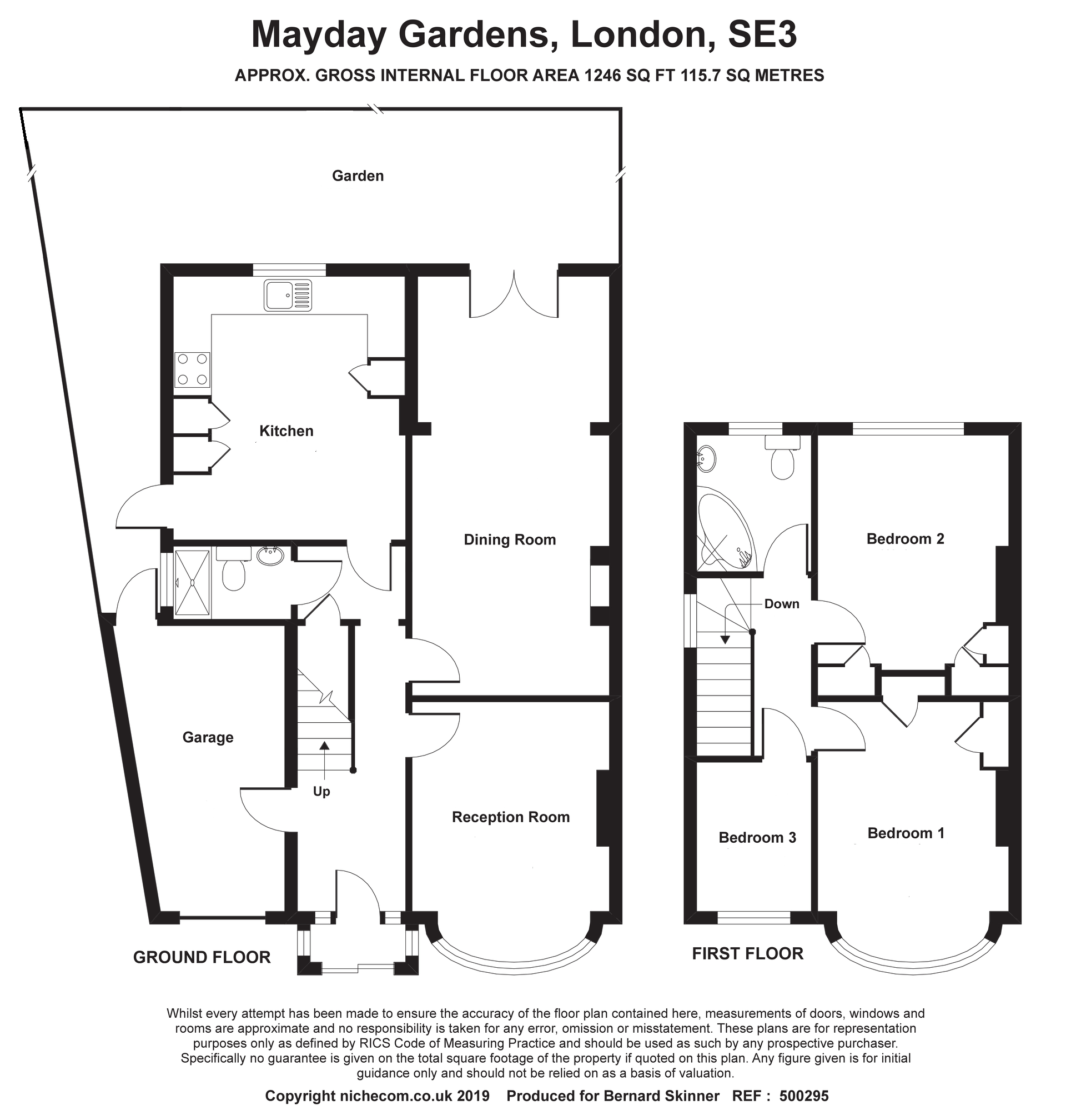 Mayday Gardens, London SE3, 3 bedroom semidetached house for sale