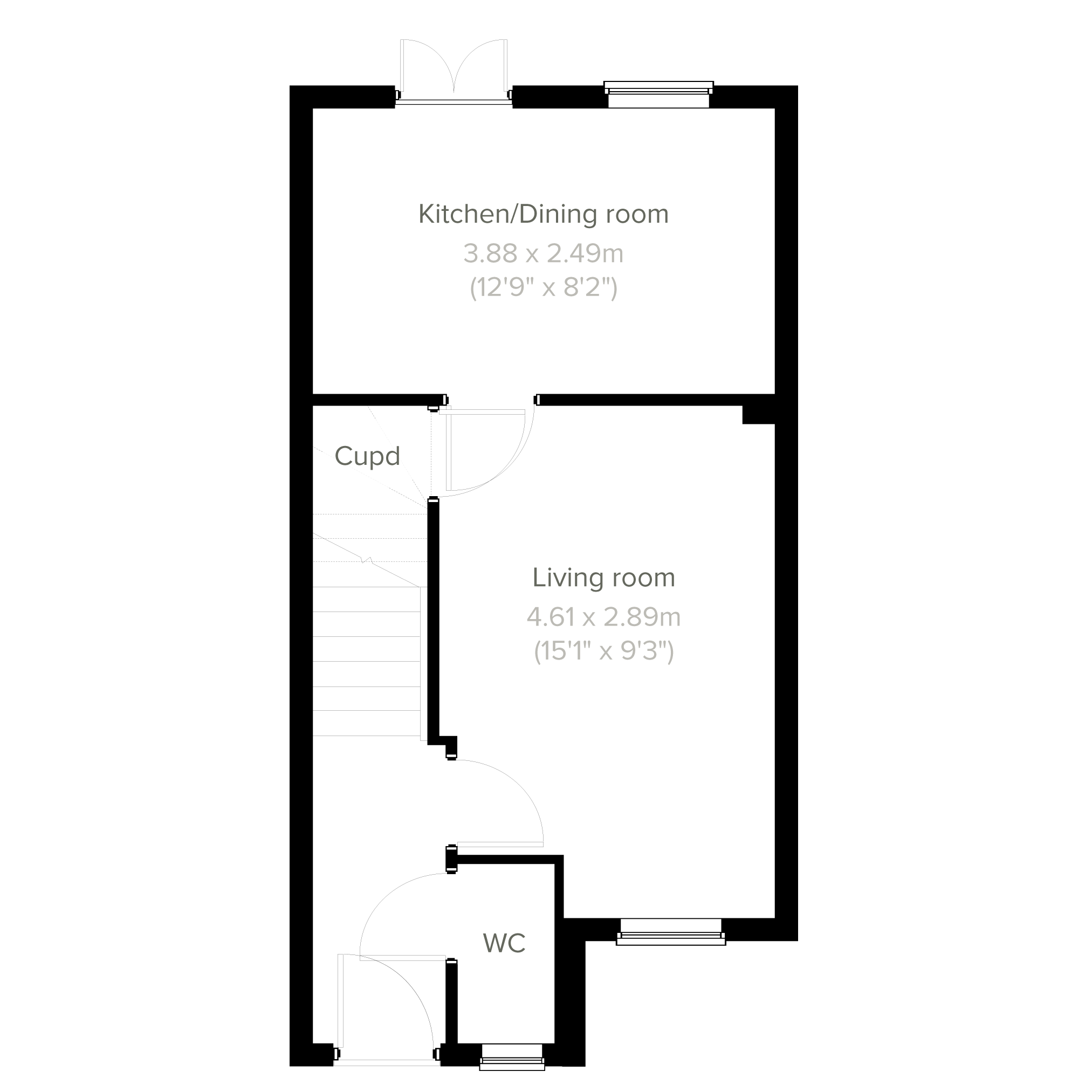 "The Alnwick" at Mallard Drive, Ridgewood, Uckfield TN22, 2 bedroom