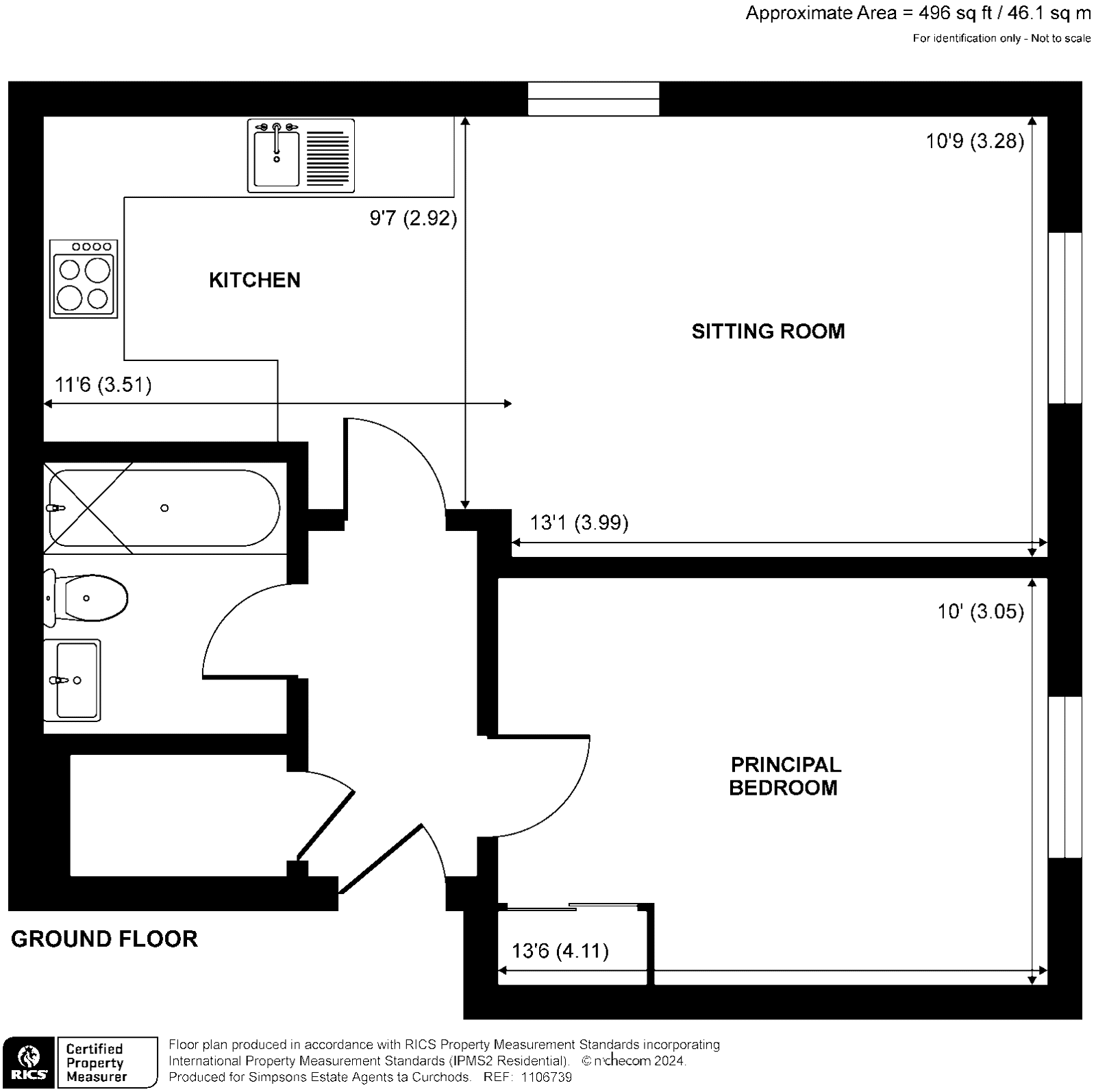 Baker Street, Weybridge KT13, 1 bedroom flat for sale 66996678