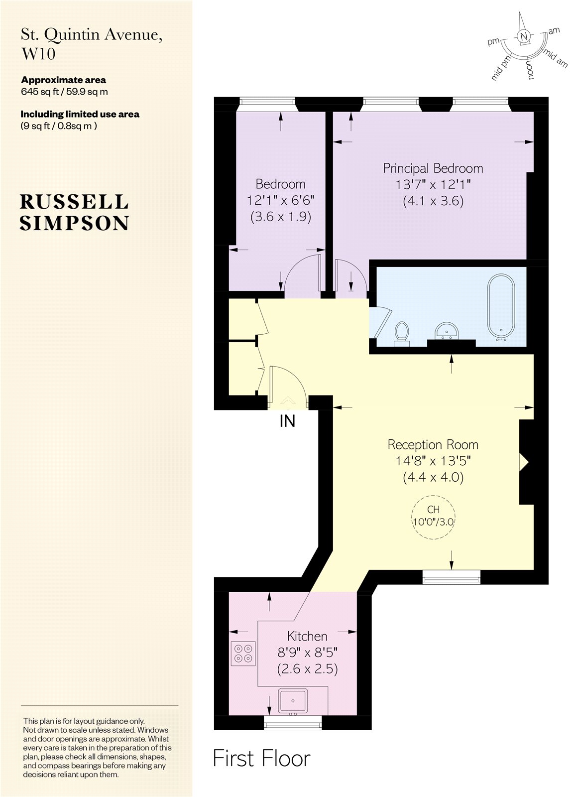 St Quintin Avenue, North Kensington, London W10, 2 bedroom flat for