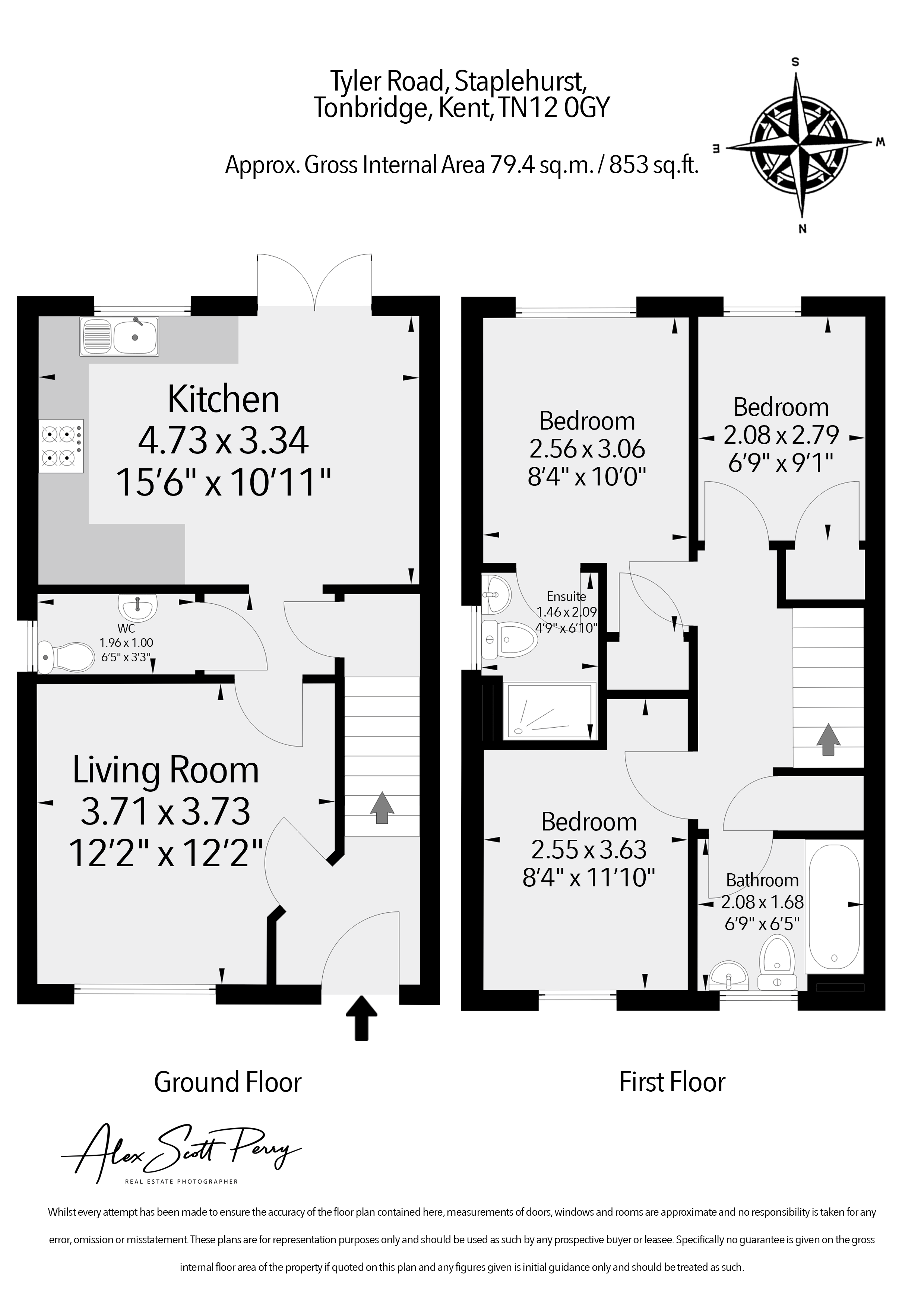 Tyler Road, Staplehurst, Tonbridge, Kent TN12, 3 bedroom semidetached