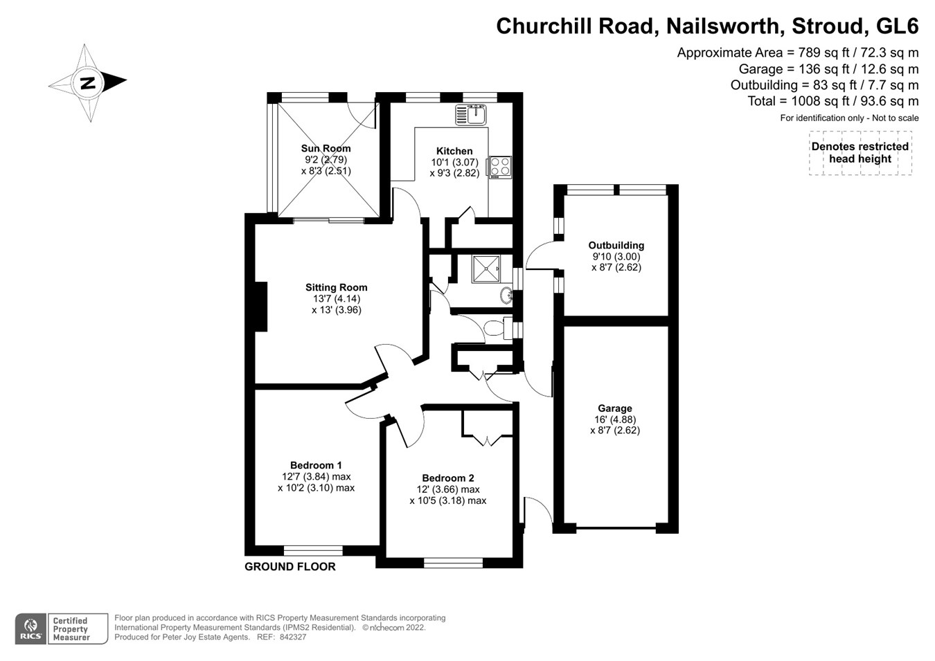 Churchill Road, Nailsworth, Stroud GL6, 2 bedroom semidetached