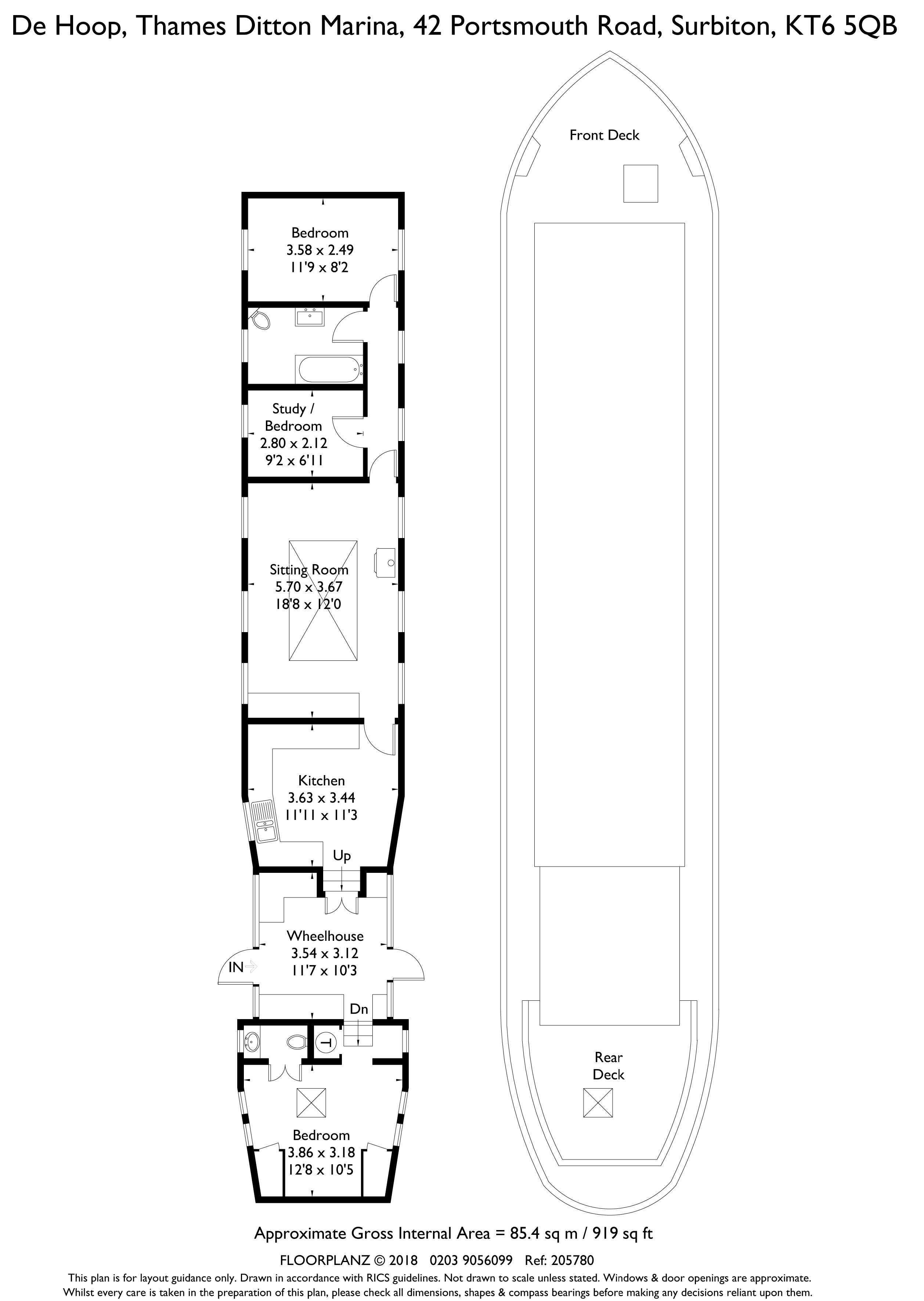 3 bed houseboat for sale in Thames Ditton Marina, Surbiton KT6 Zoopla