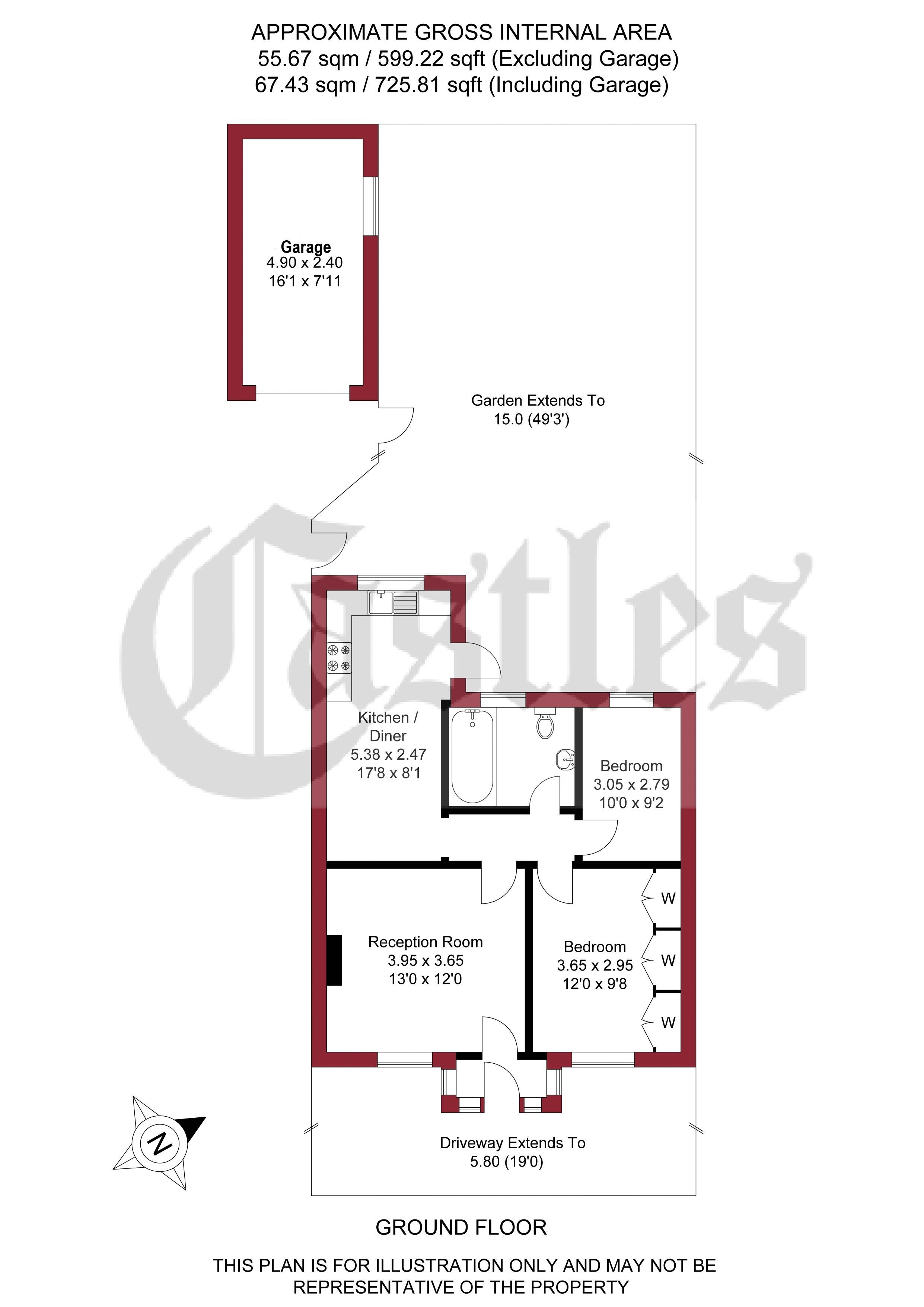 Ferndale Road, Enfield EN3, 2 bedroom bungalow for sale 65651550
