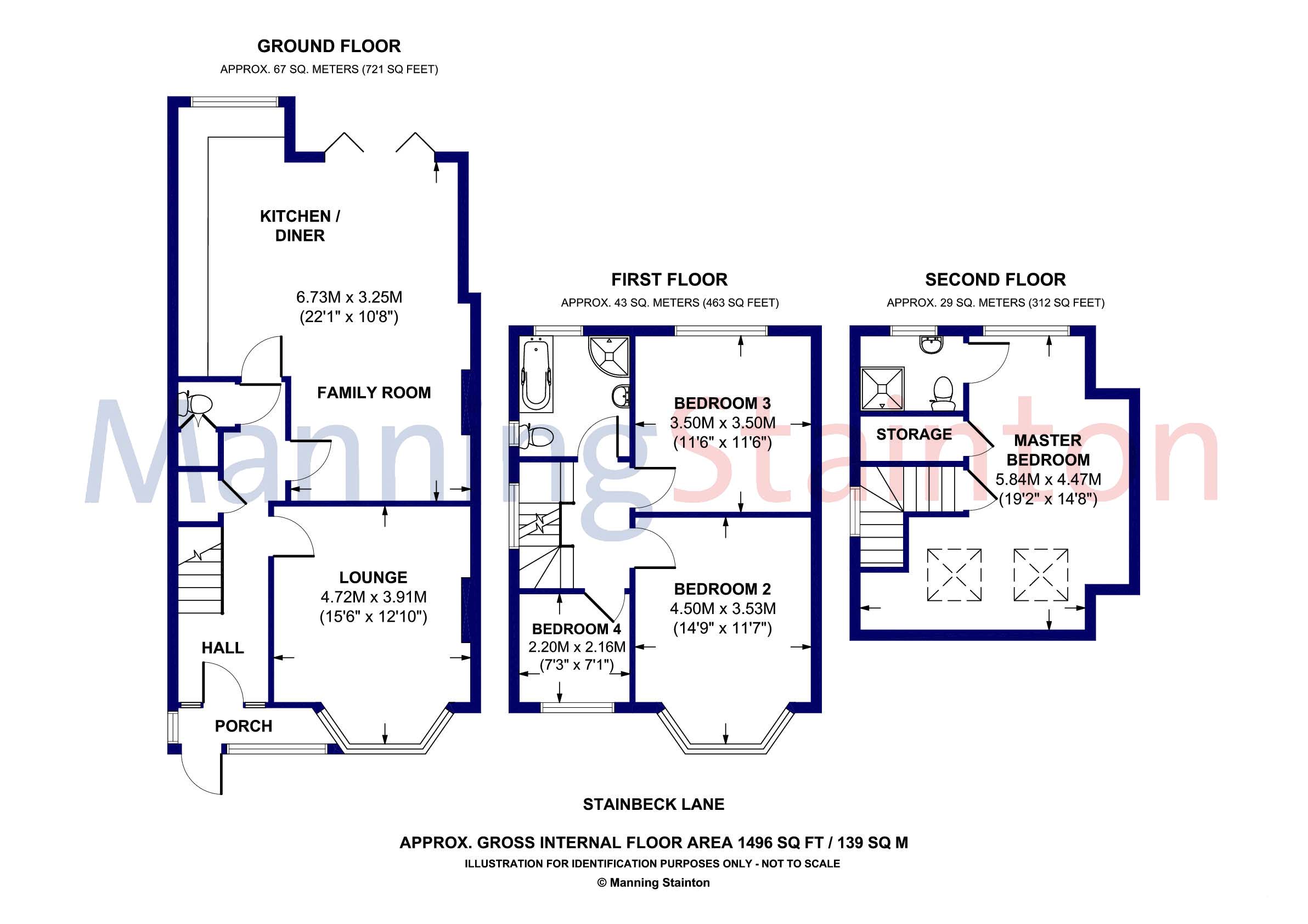Stainbeck Lane, Chapel Allerton, Leeds LS7, 4 bedroom semidetached house for sale 61009613