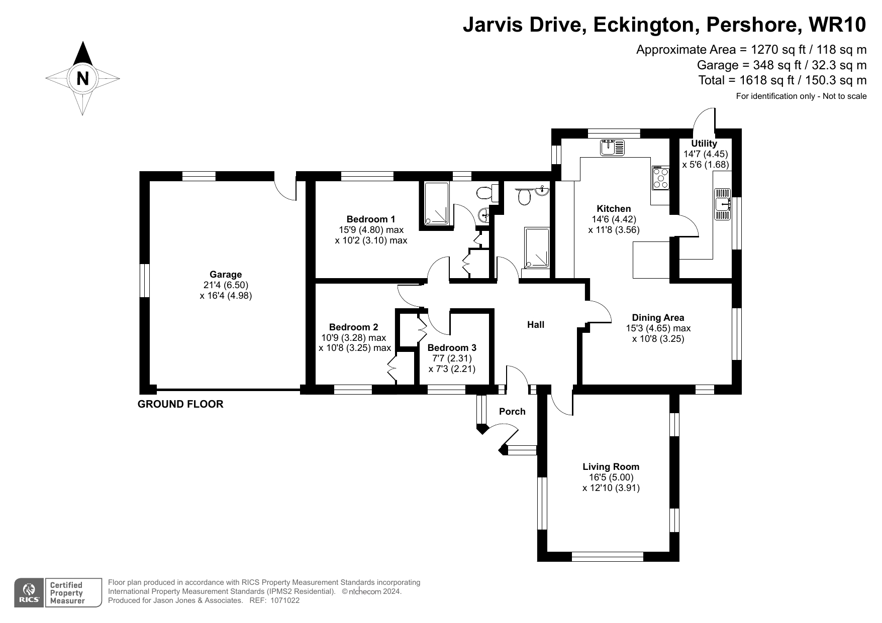Jarvis Drive, Eckington, Worcestershire WR10, 3 bedroom detached