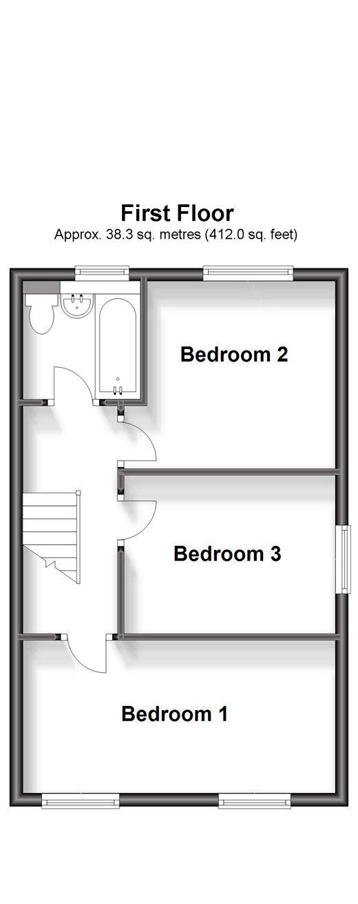 Millfield, New Ash Green, Longfield, Kent DA3, 3 bedroom end terrace