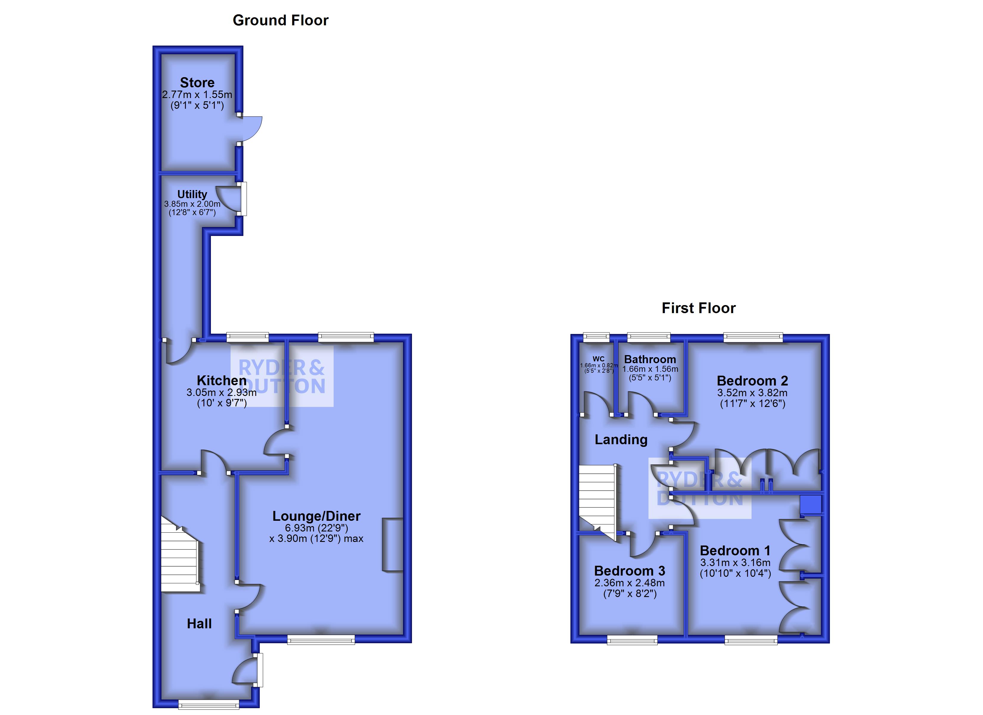 Burnside Drive, Holmfirth, West Yorkshire HD9, 3 bedroom terraced house