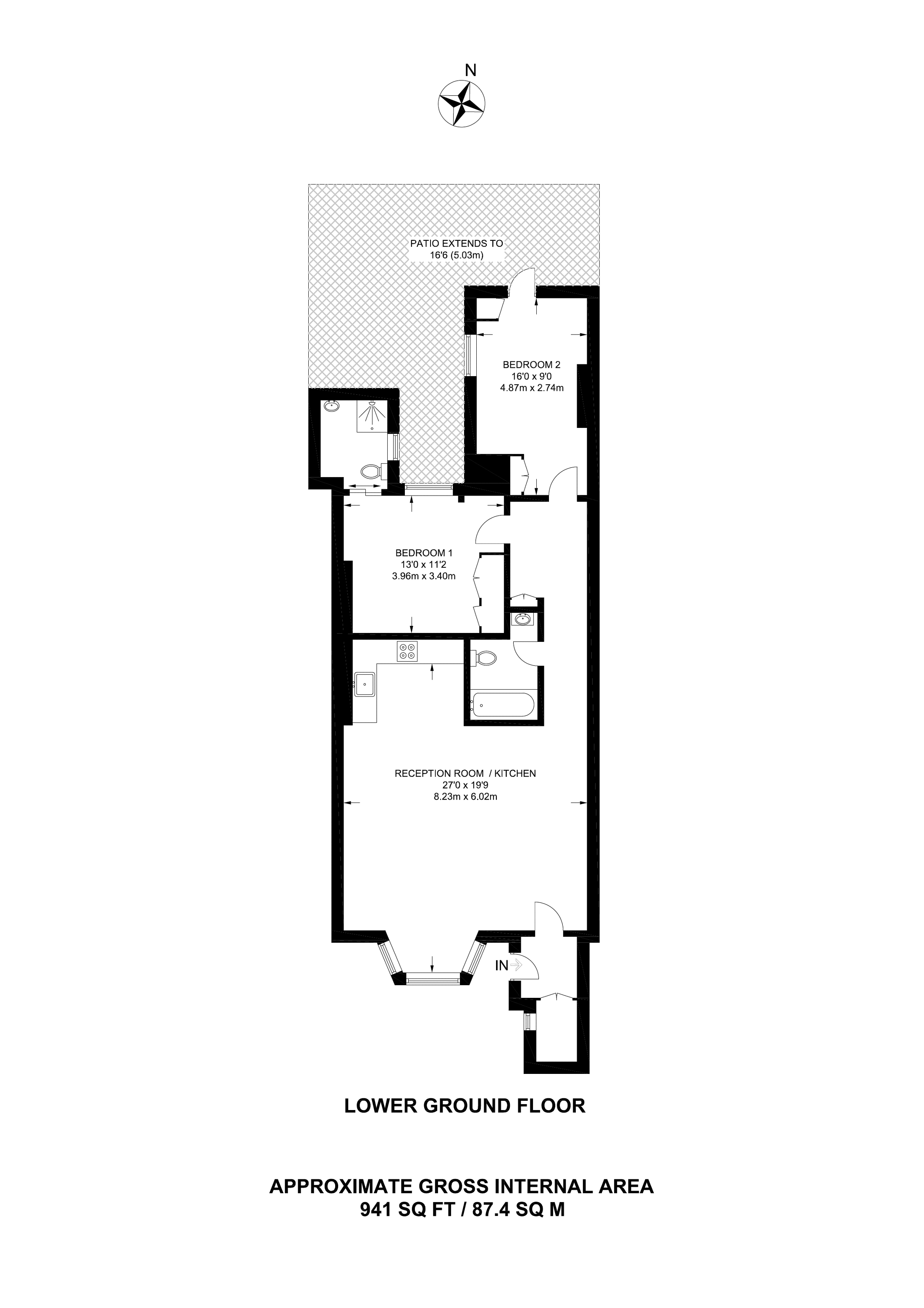 Longridge Road, Earls Court, London SW5, 2 bedroom flat to rent