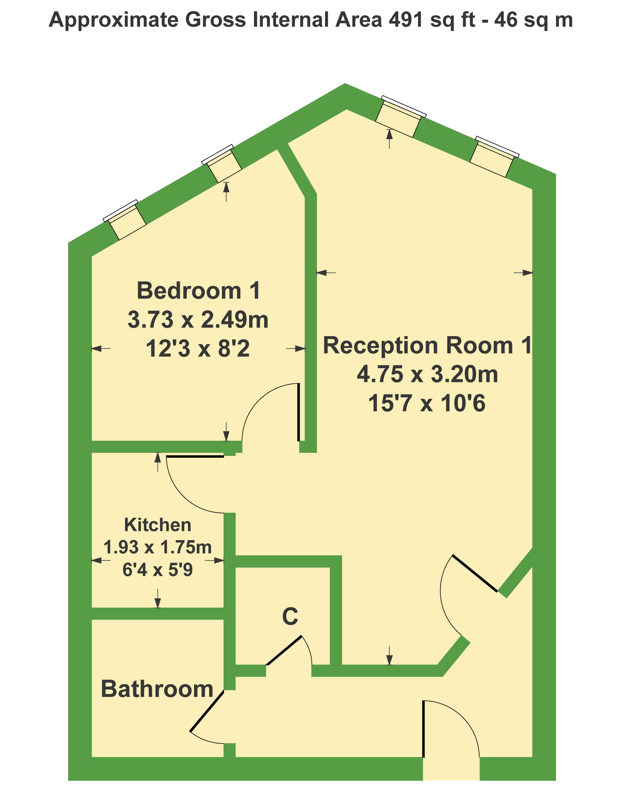 Bank Street, Coseley WV14, 1 bedroom flat to rent 65998230