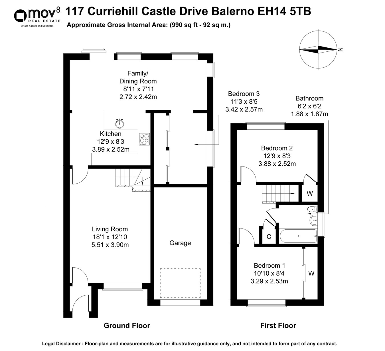 Curriehill Castle Drive, Currie EH14, 3 bedroom semidetached house for
