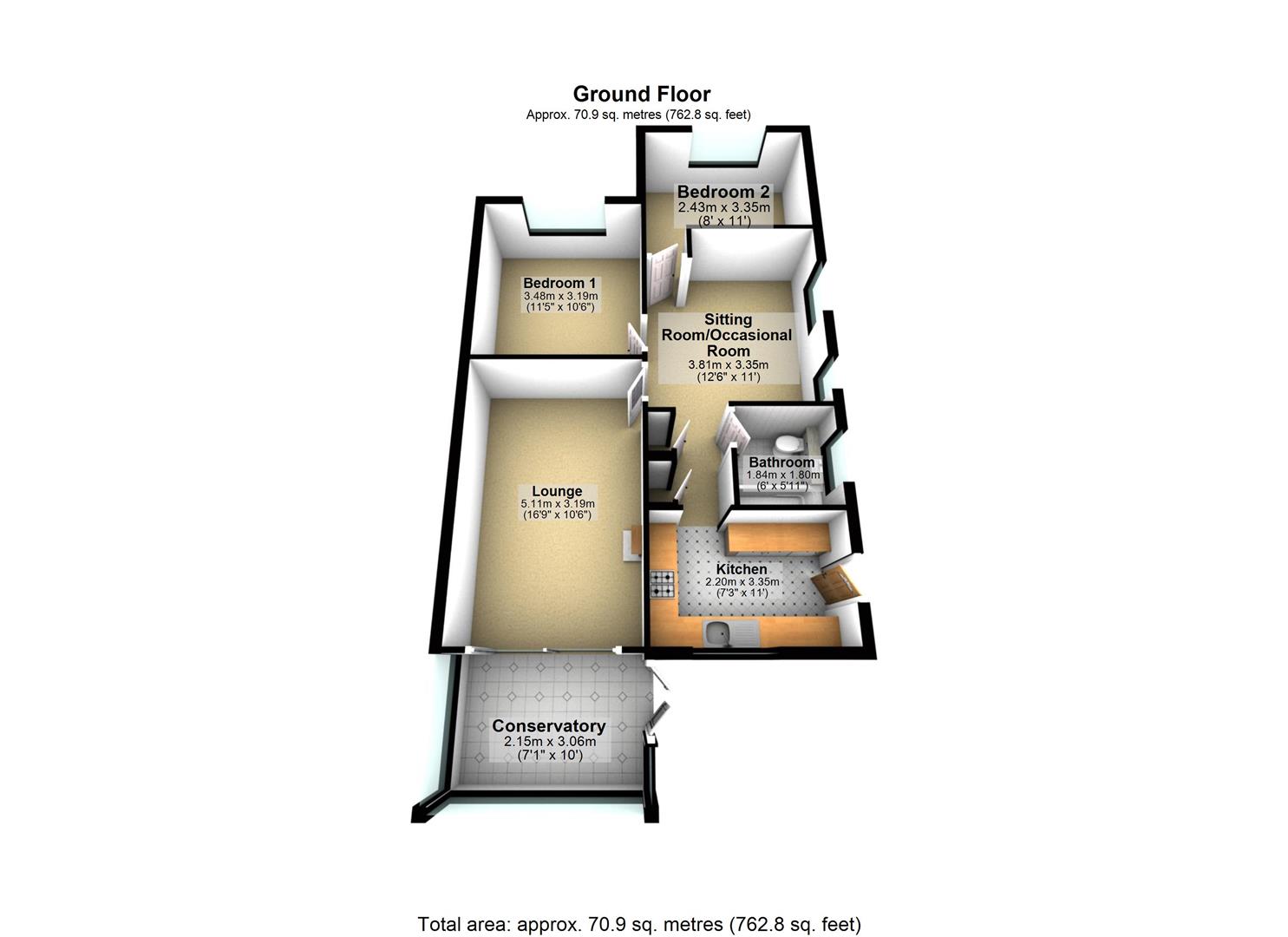 Sandgate Drive, Kippax, Leeds LS25, 2 bedroom detached bungalow for sale 66977109 PrimeLocation