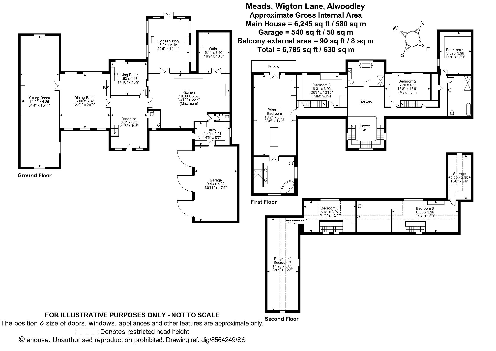 Meads, Wigton Lane, Alwoodley, West Yorkshire LS17, 6 bedroom detached