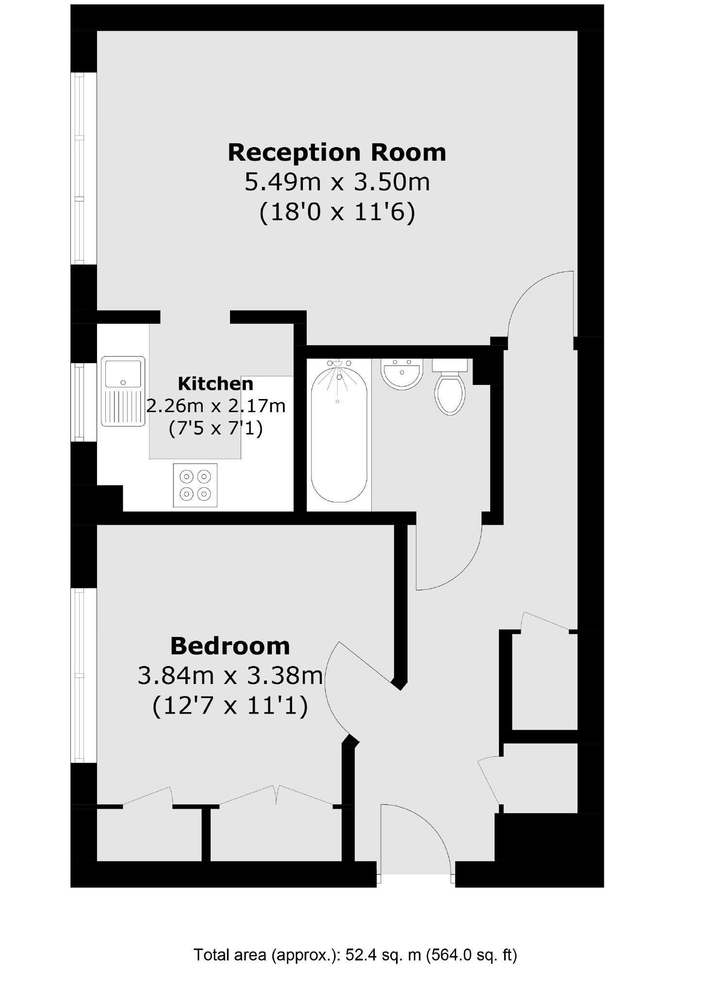 Queensbridge Road, London E8, 1 bedroom flat for sale 67235466