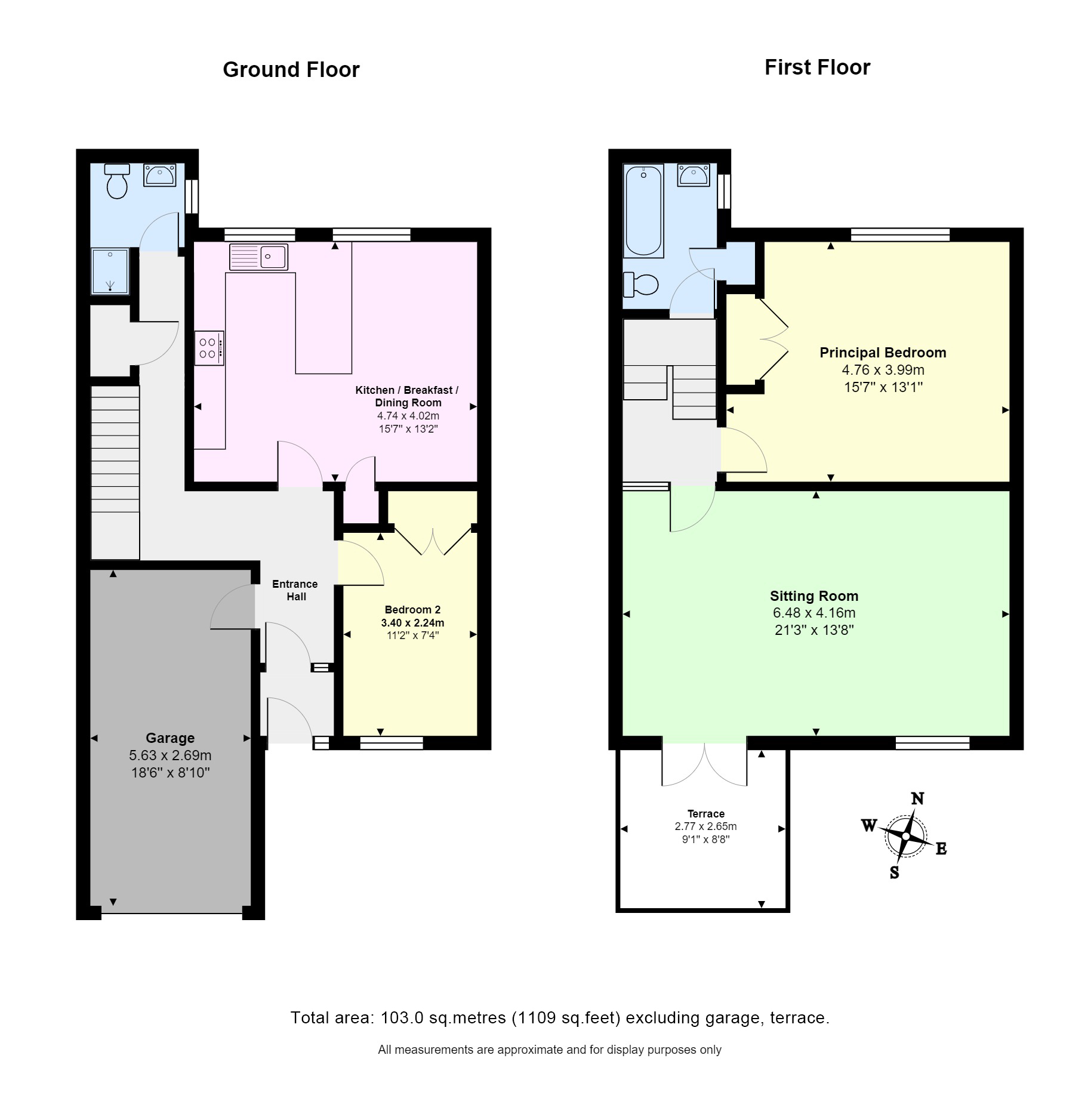 Greenlands, Cambridge, Cambridgeshire CB2, 2 bedroom terraced house to
