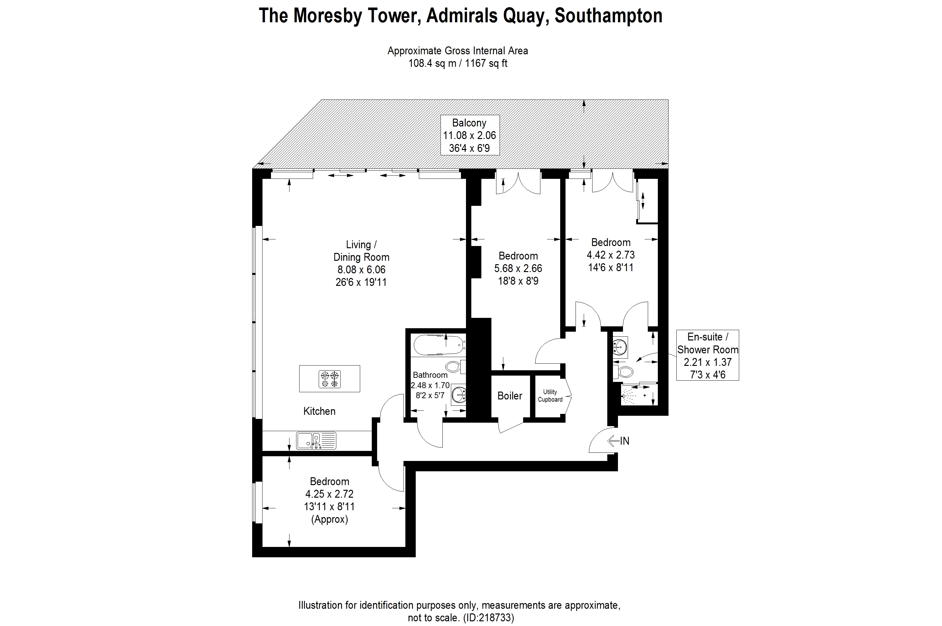 Ocean Way, Ocean Village, Southampton SO14, 3 bedroom flat to rent