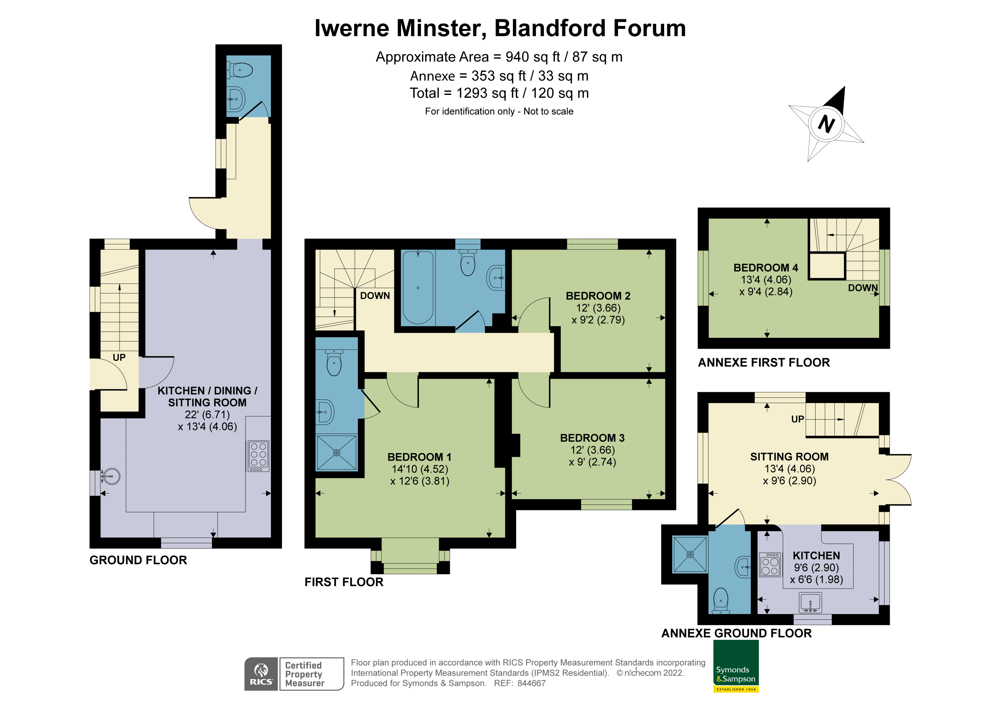 Iwerne Minster, Blandford Forum, Dorset DT11, 4 bedroom semidetached