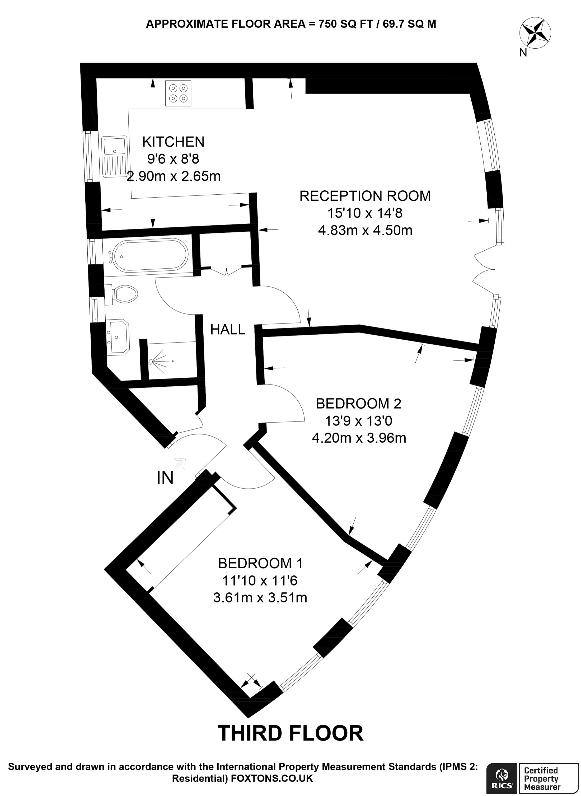 Station Road, East EN5, 2 bedroom flat for sale