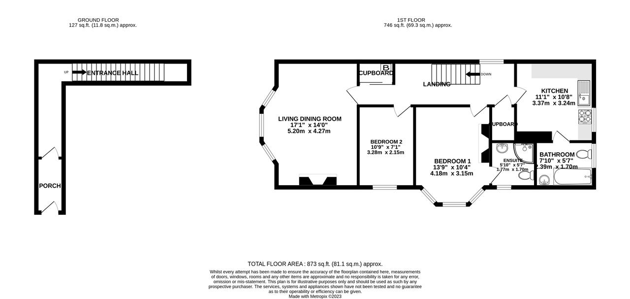 Shelbourne Road, Charminster, Bournemouth BH8, 2 bedroom flat for sale