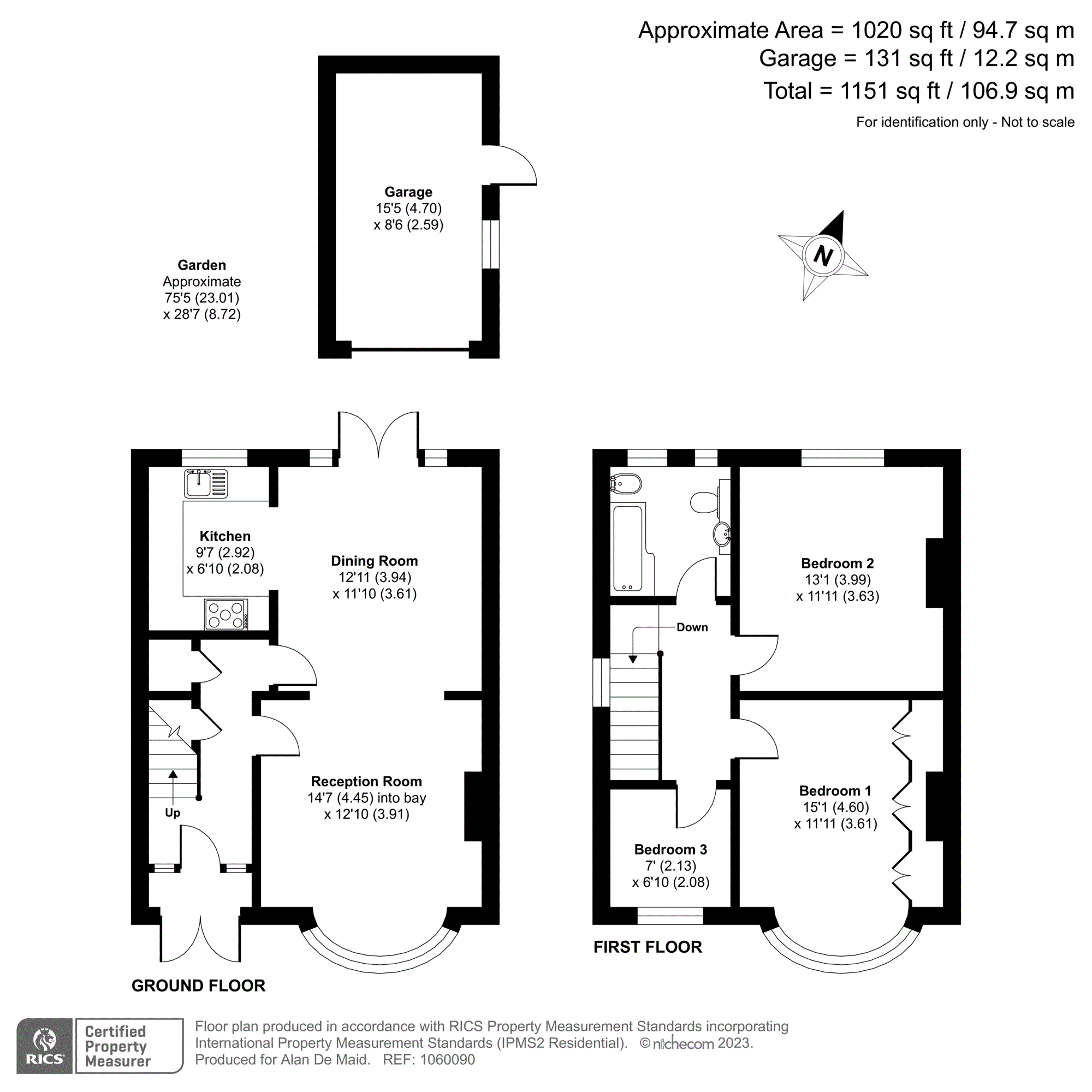 Mainridge Road, Chislehurst BR7, 3 bedroom semidetached house for sale