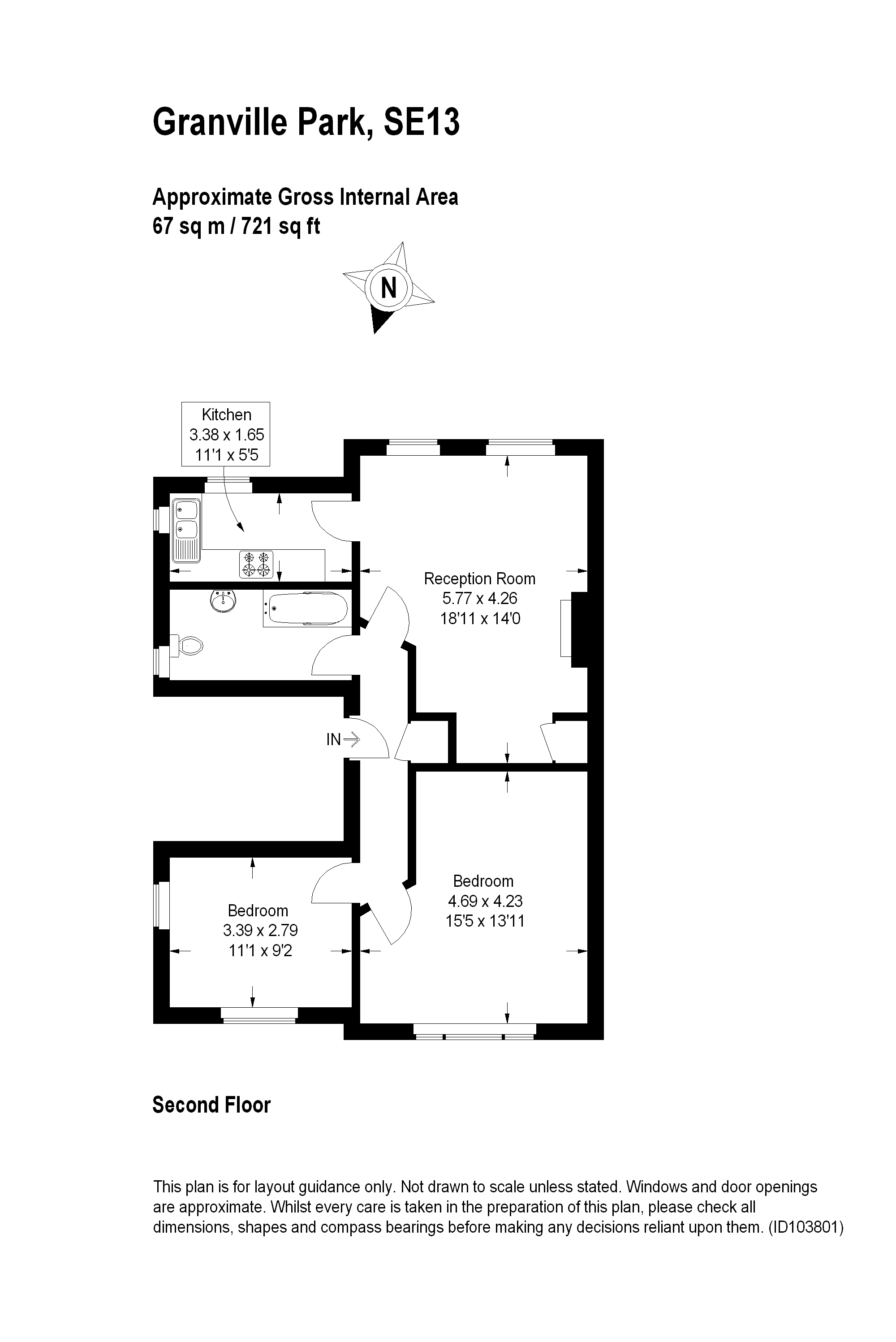 Granville Park, Lewisham SE13, 2 bedroom flat for sale 64166084