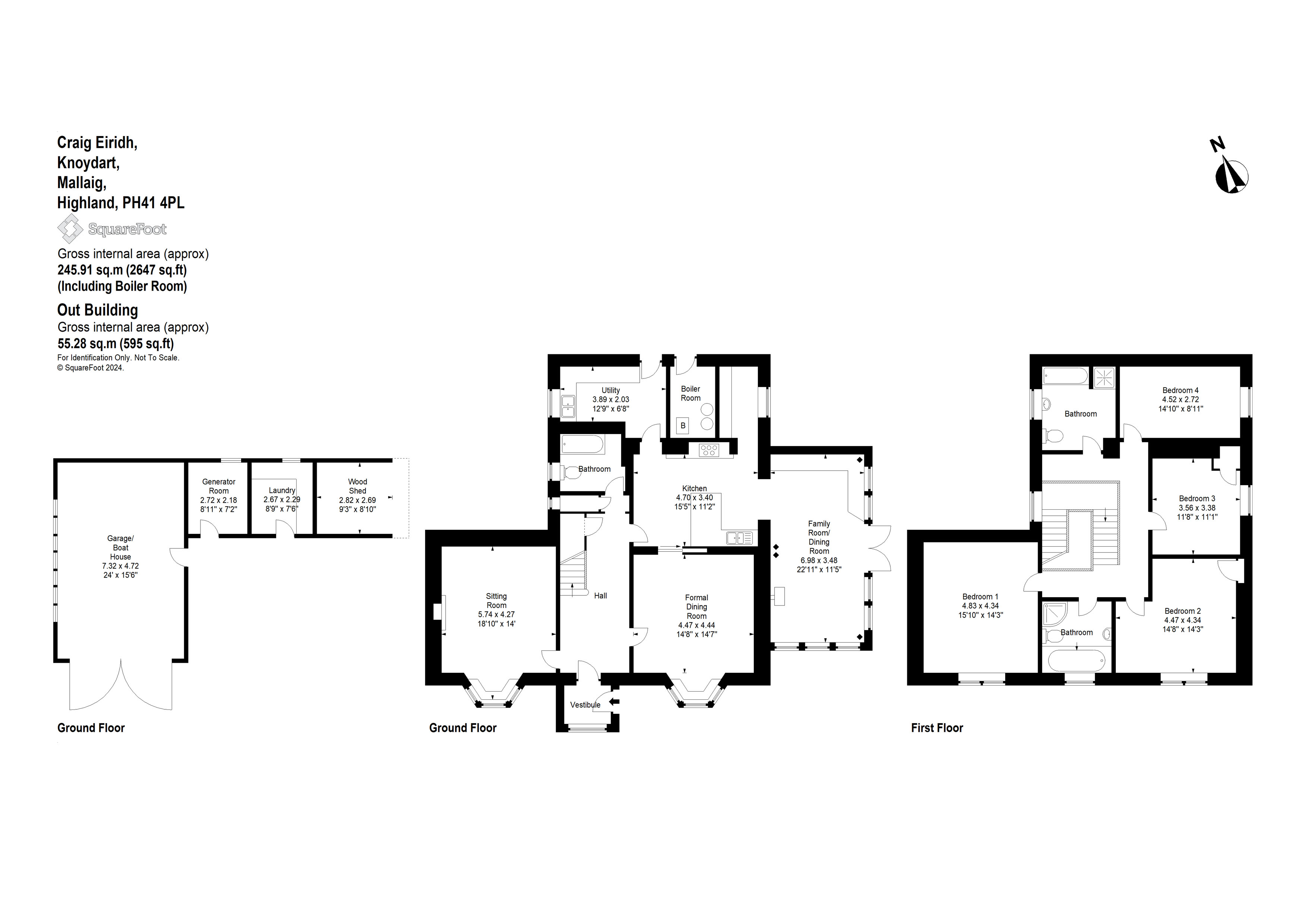 Craig Eiridh, Knoydart, Mallaig, InvernessShire PH41, 4 bedroom