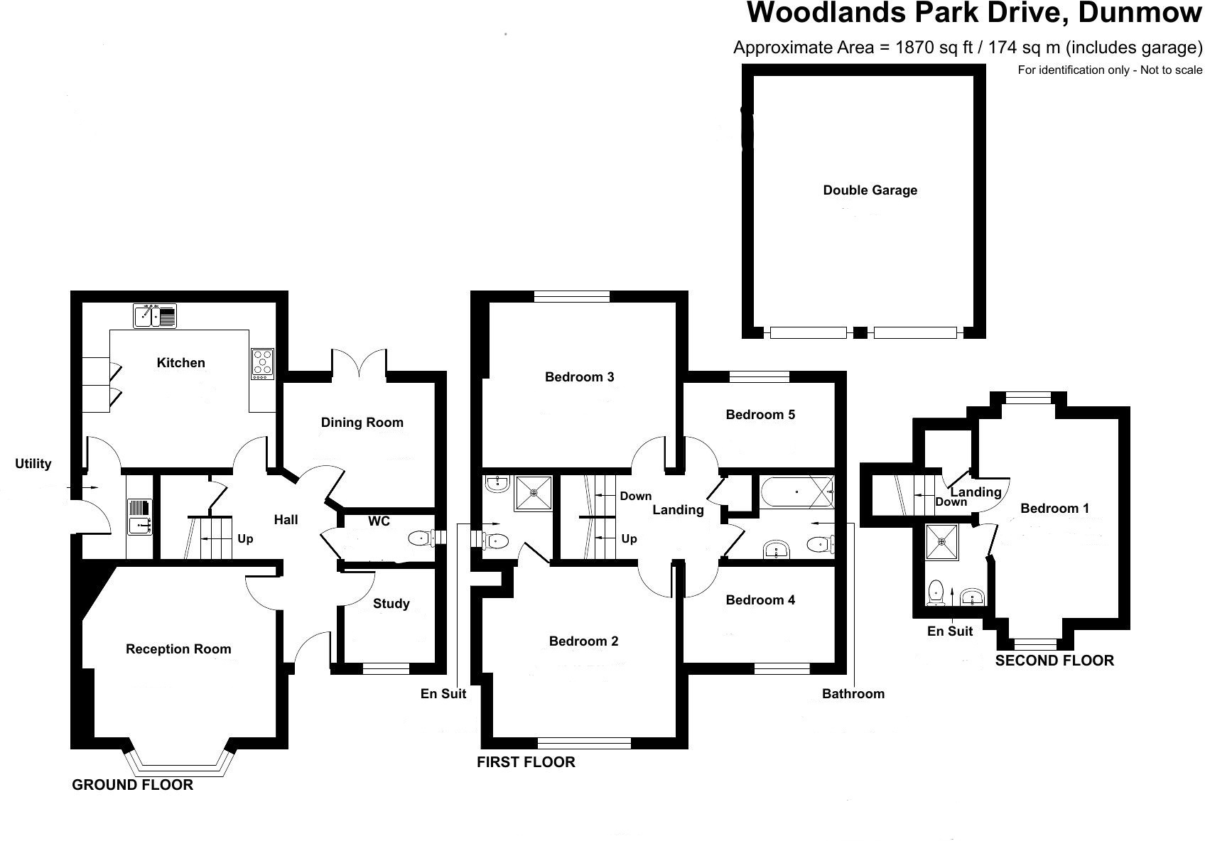 Free property report 95 Woodlands Park Drive, Great Dunmow, CM6 1WT