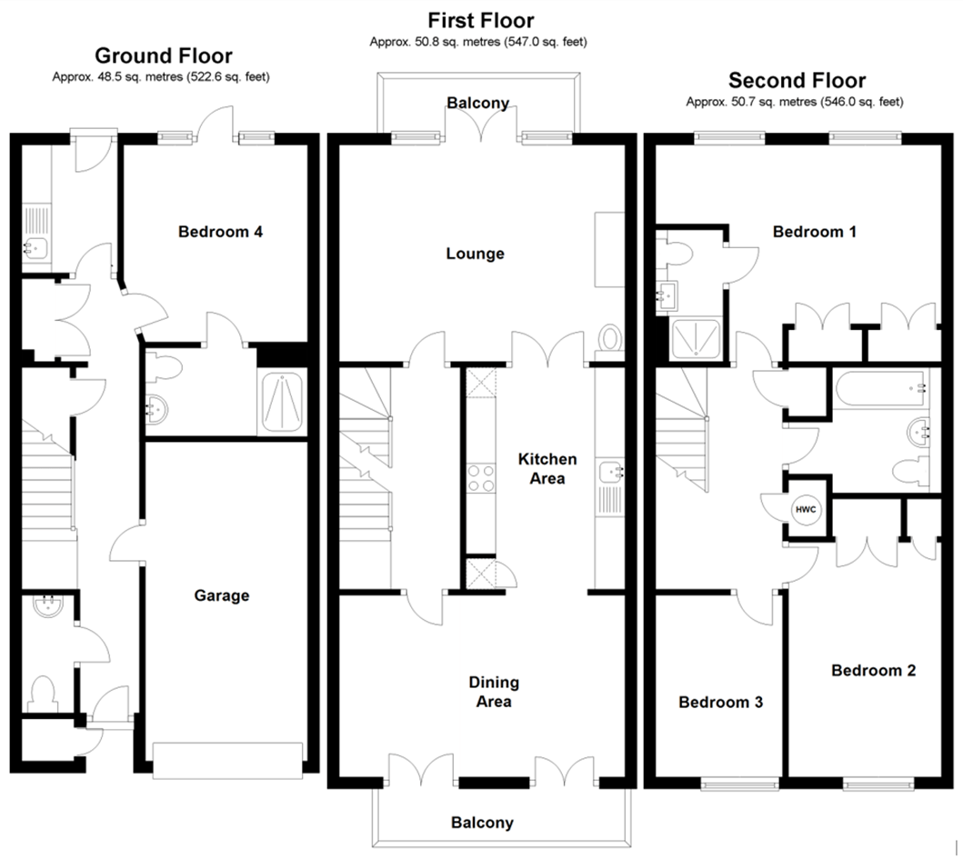 Batchelor Crescent, Crowborough TN6, 4 bedroom town house to rent