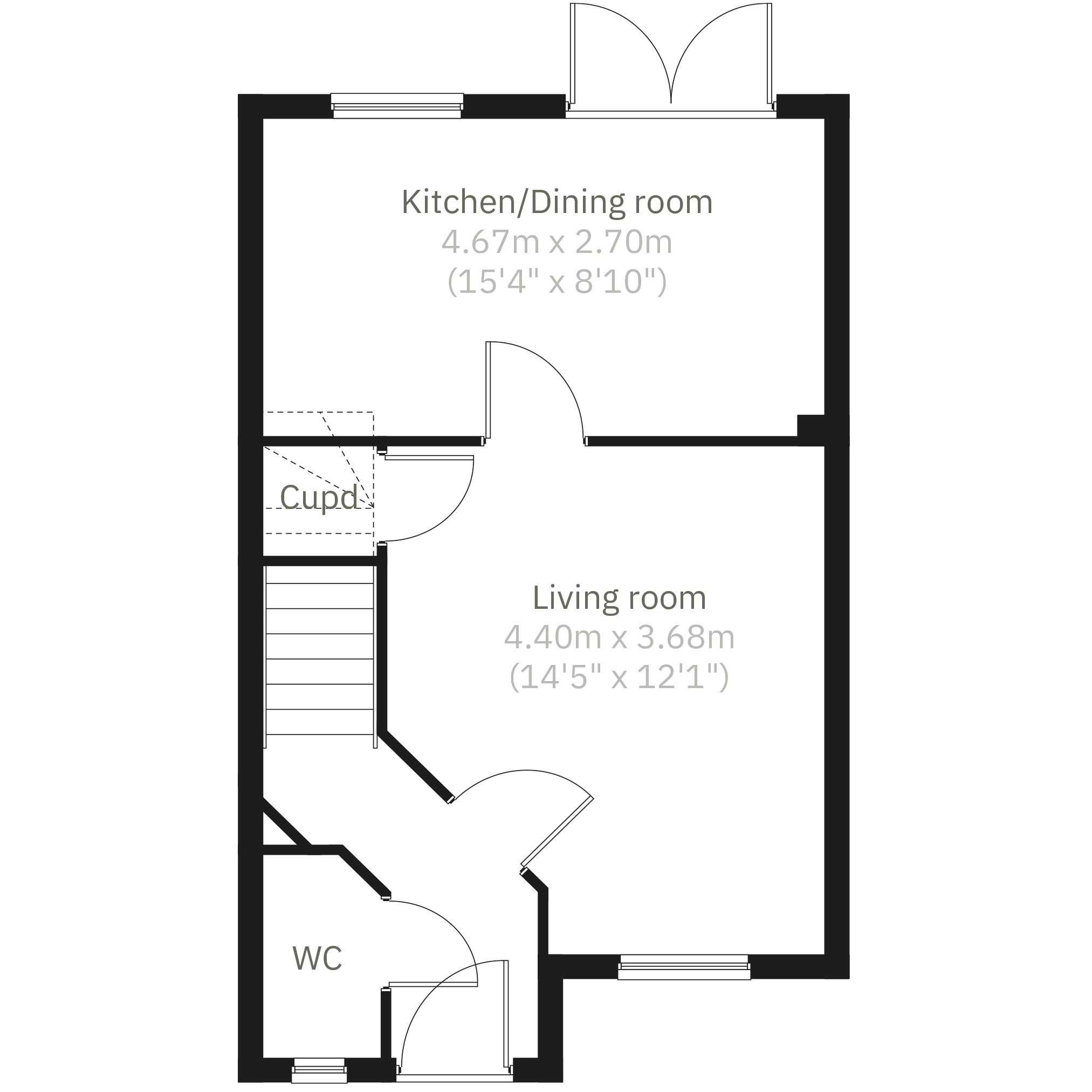 "The Hanbury+" at Dappers Lane, Angmering, Littlehampton BN16, 2