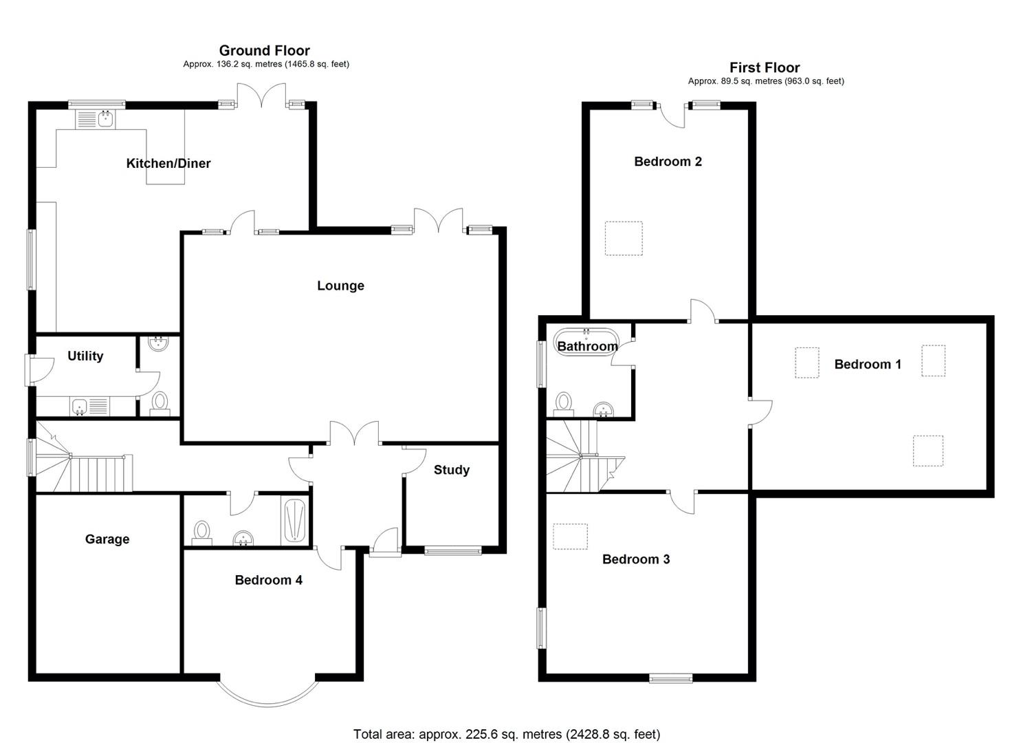4 bed semidetached bungalow for sale in Station Road, Whitacre Heath, Coleshill, Birmingham B46