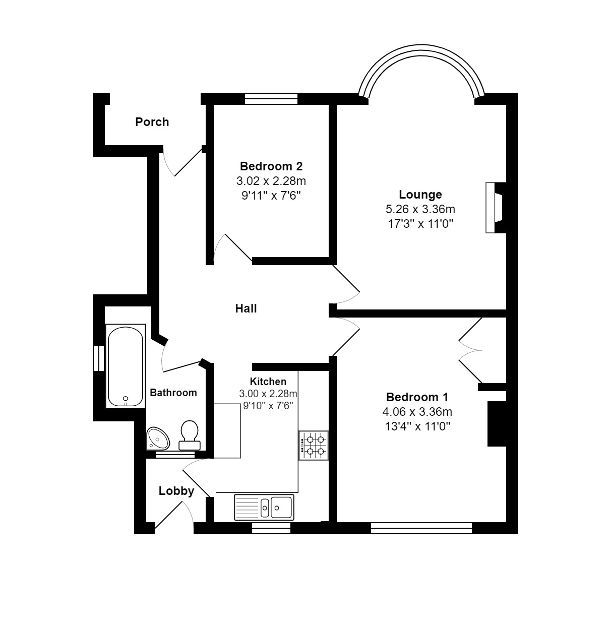 Beaconsfield Avenue, Cosham, Portsmouth PO6, 2 bedroom flat for sale