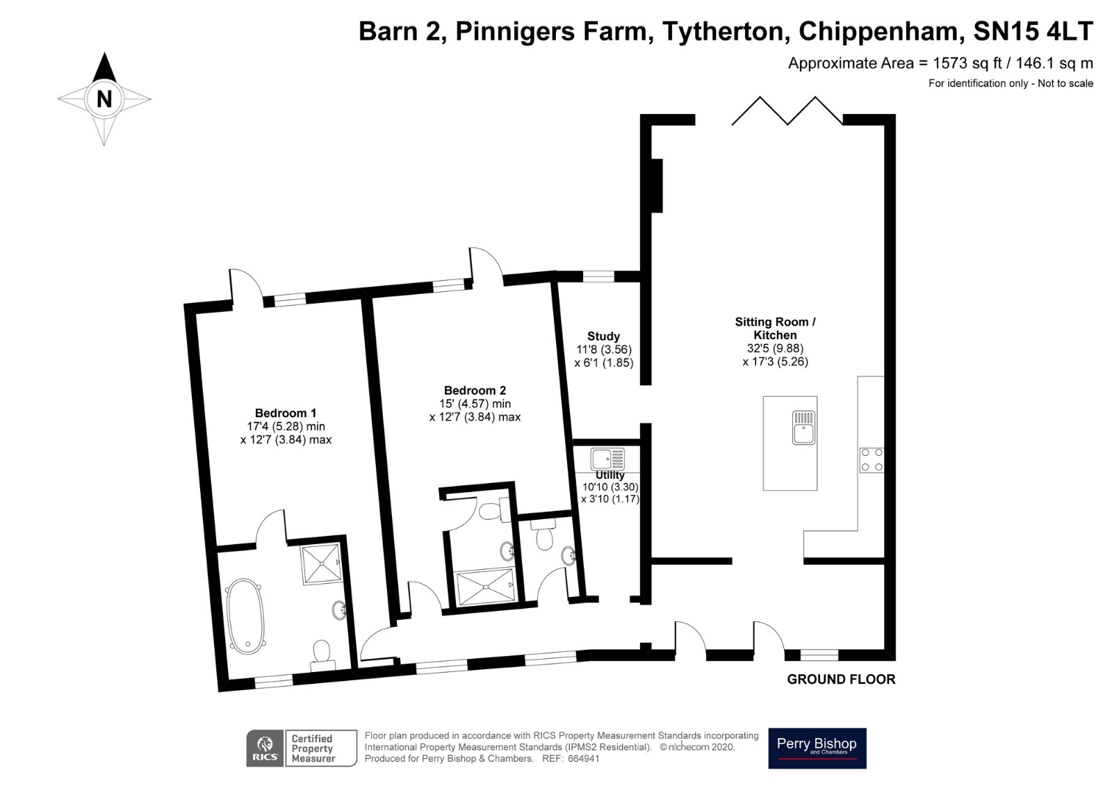 East Tytherton, Chippenham, Wiltshire SN15, 3 bedroom semidetached house for sale 64722211