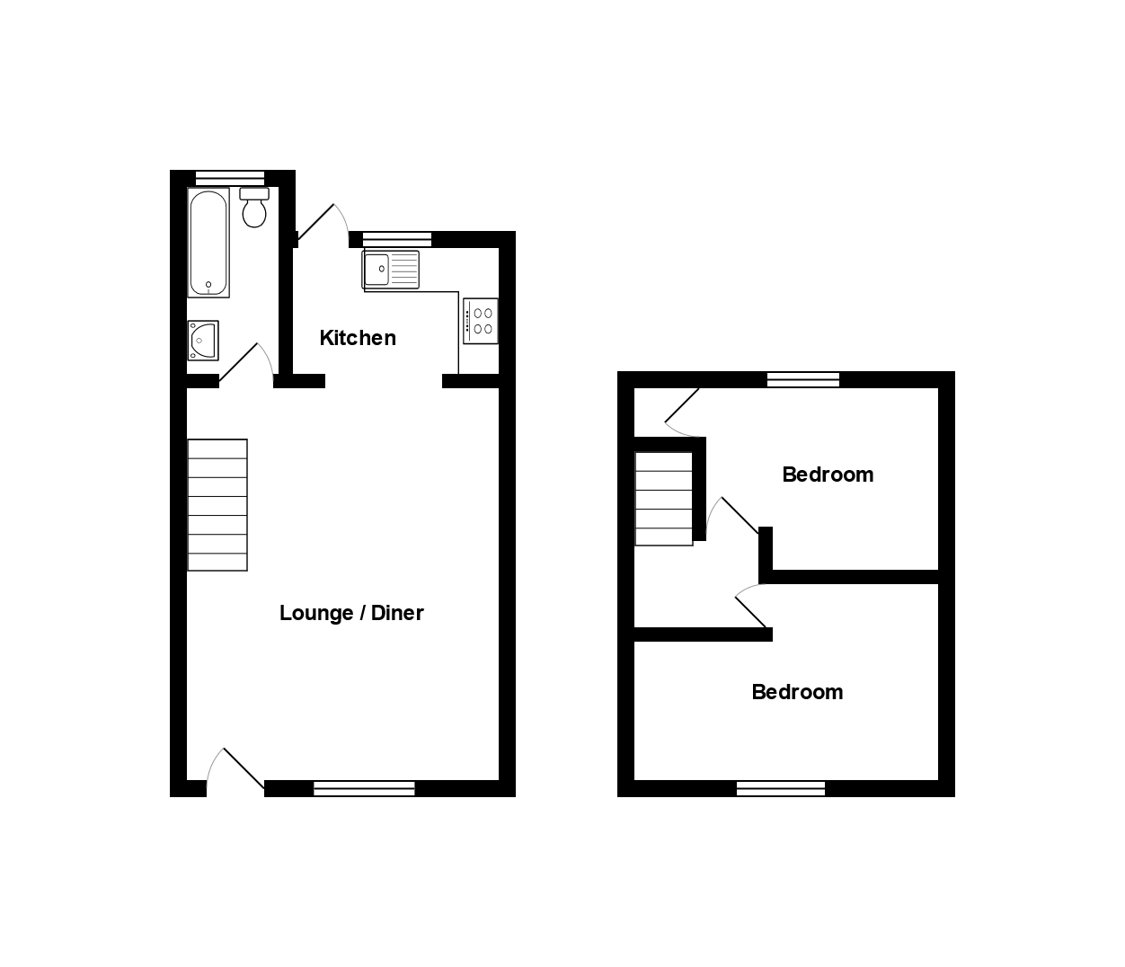 Harcourt Street, Ebbw Vale, Blaenau Gwent NP23, 2 bedroom terraced
