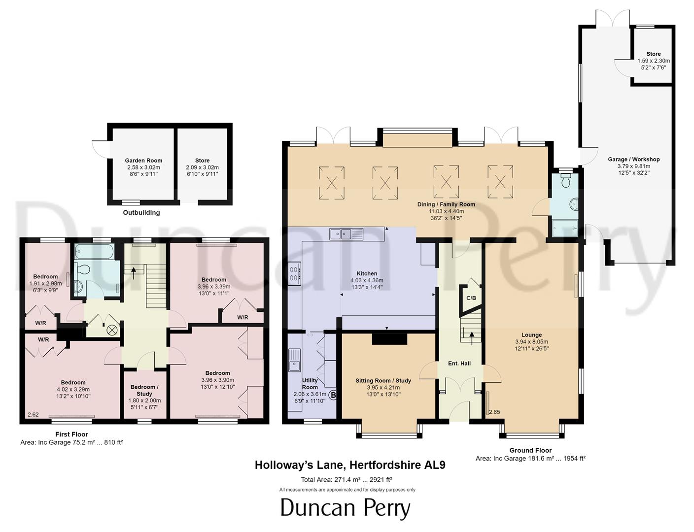 Holloways Lane, Welham Green, Herts AL9, 5 bedroom detached house for