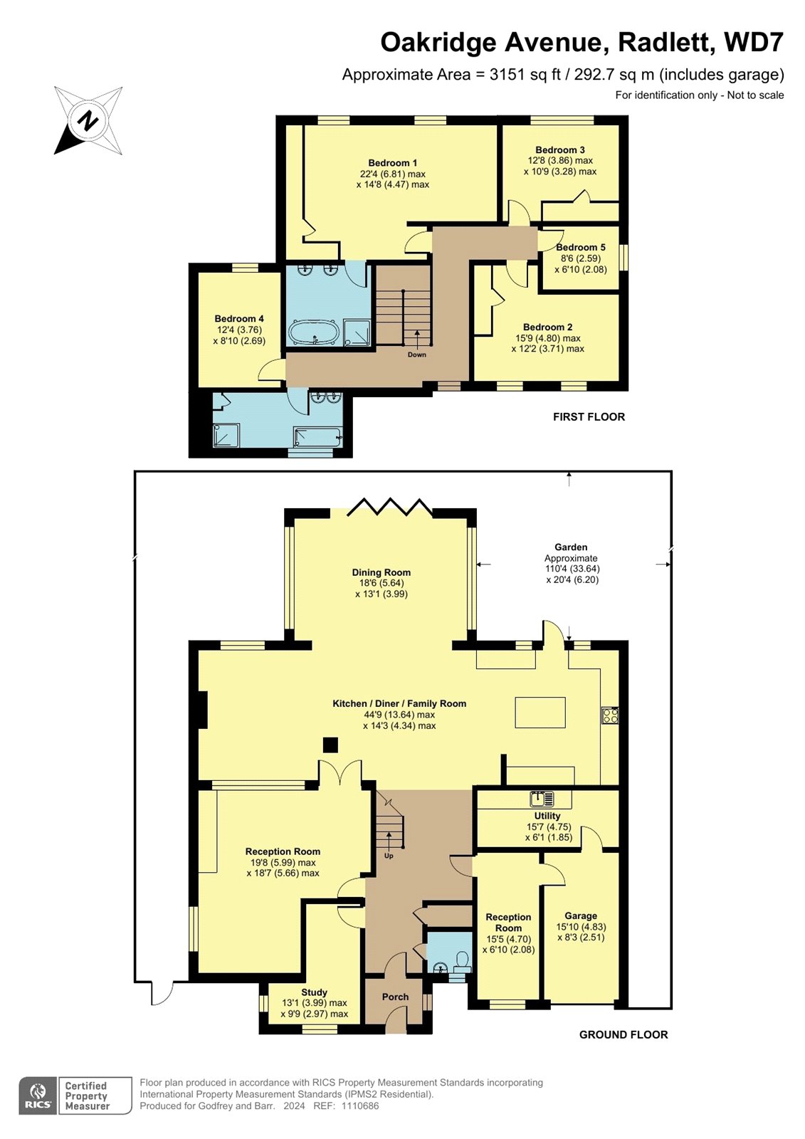 Oakridge Avenue, Radlett, Herts WD7, 5 bedroom detached house for sale