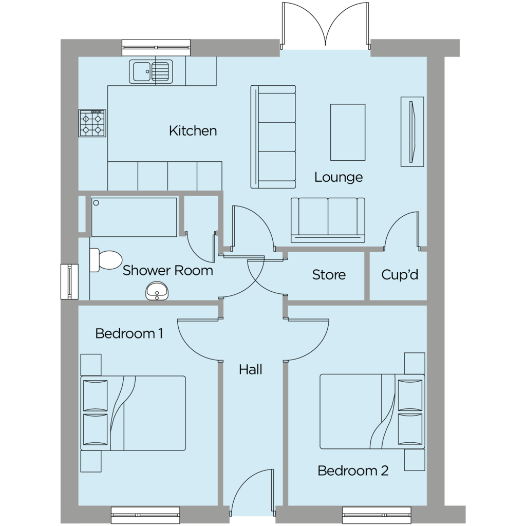 Willow Farm, Choppington NE62, 2 bedroom bungalow for sale 61816594