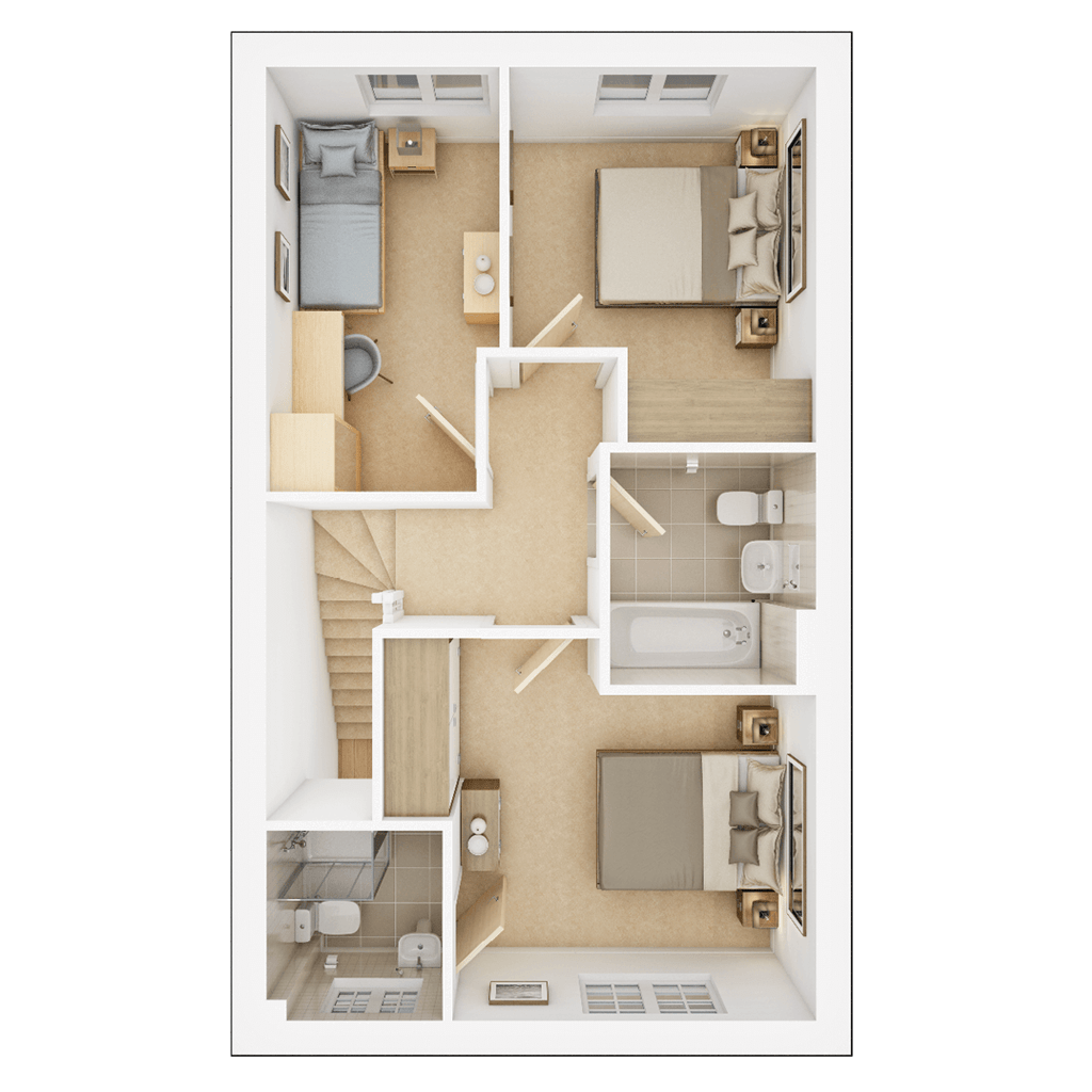 "The Byford Plot 97" at Cranford Road, Kettering NN15, 3 bedroom end