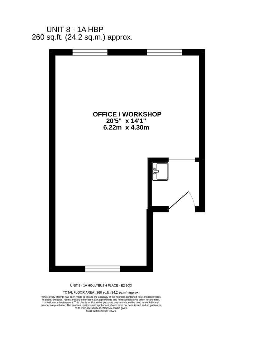 Unit 8, 1A Hollybush Place, Bethnal Green E2, commercial property to let 63850712 PrimeLocation