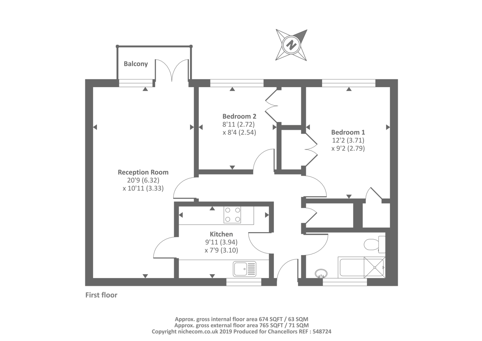 2 bed flat to rent in Hernes Close, Summertown OX2 Zoopla