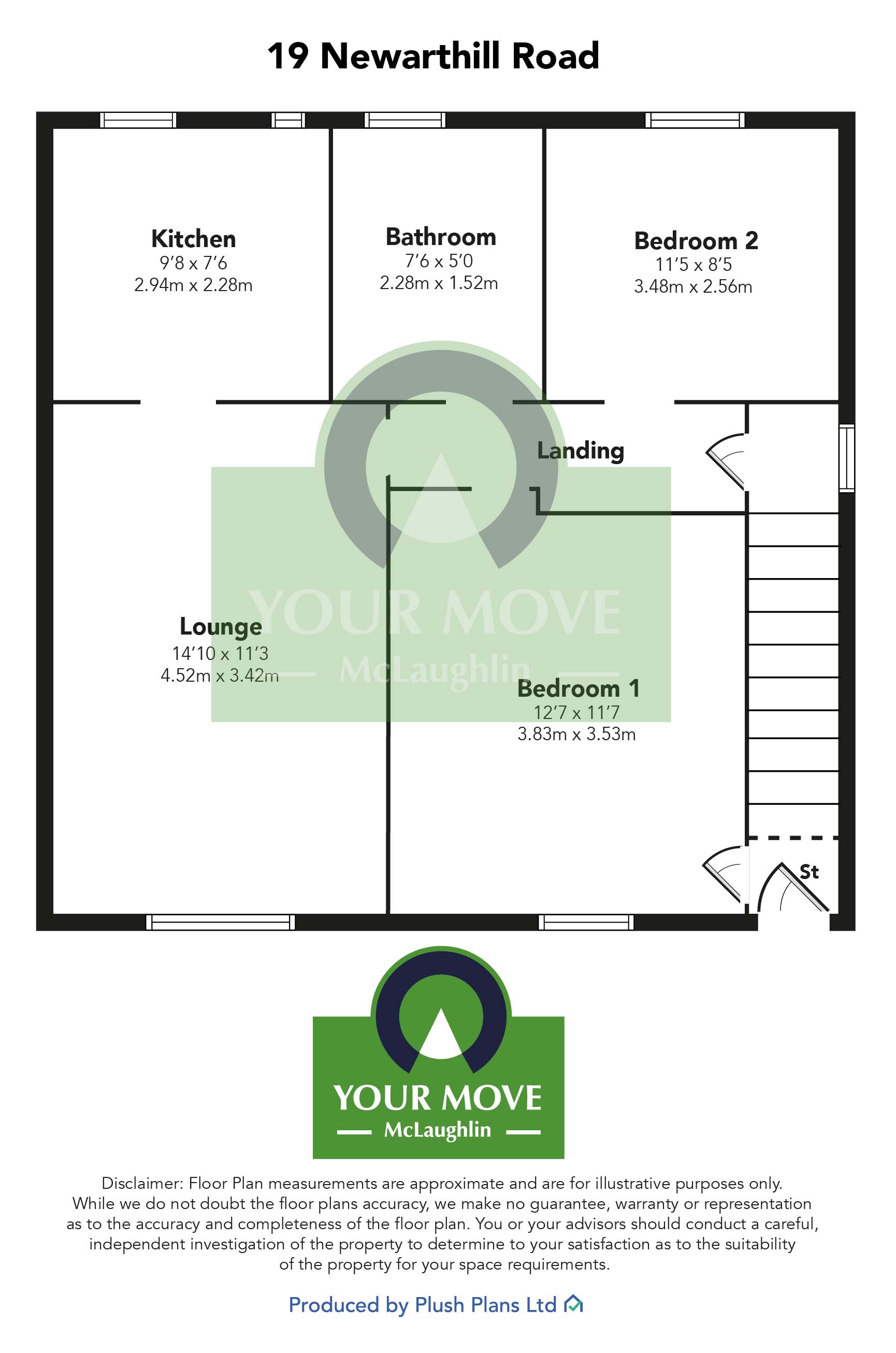 Newarthill Road, Motherwell, North Lanarkshire ML1, 2 bedroom flat for