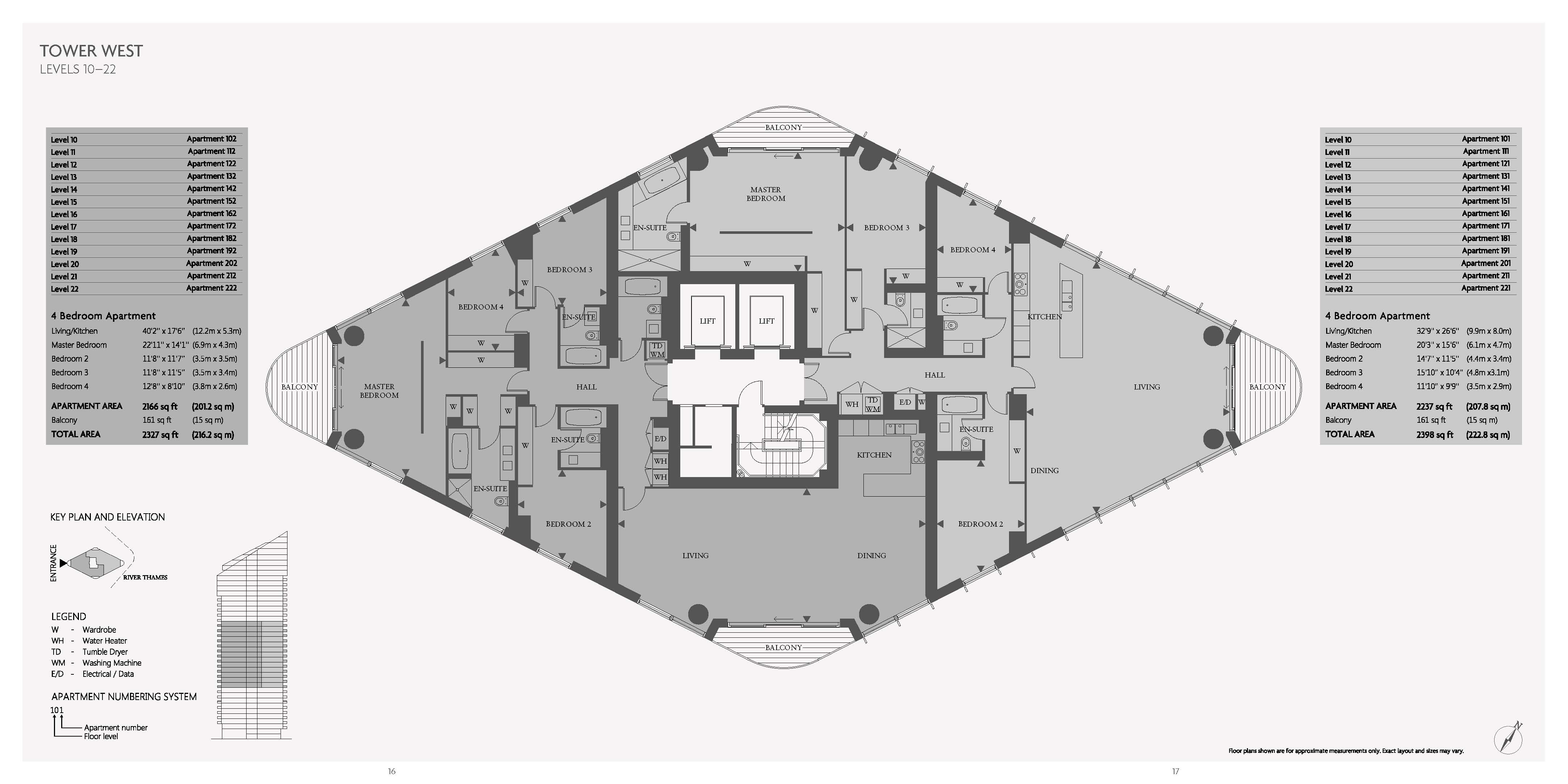 Chelsea Waterfront, Waterfront Drive, London SW10., 4 bedroom flat for