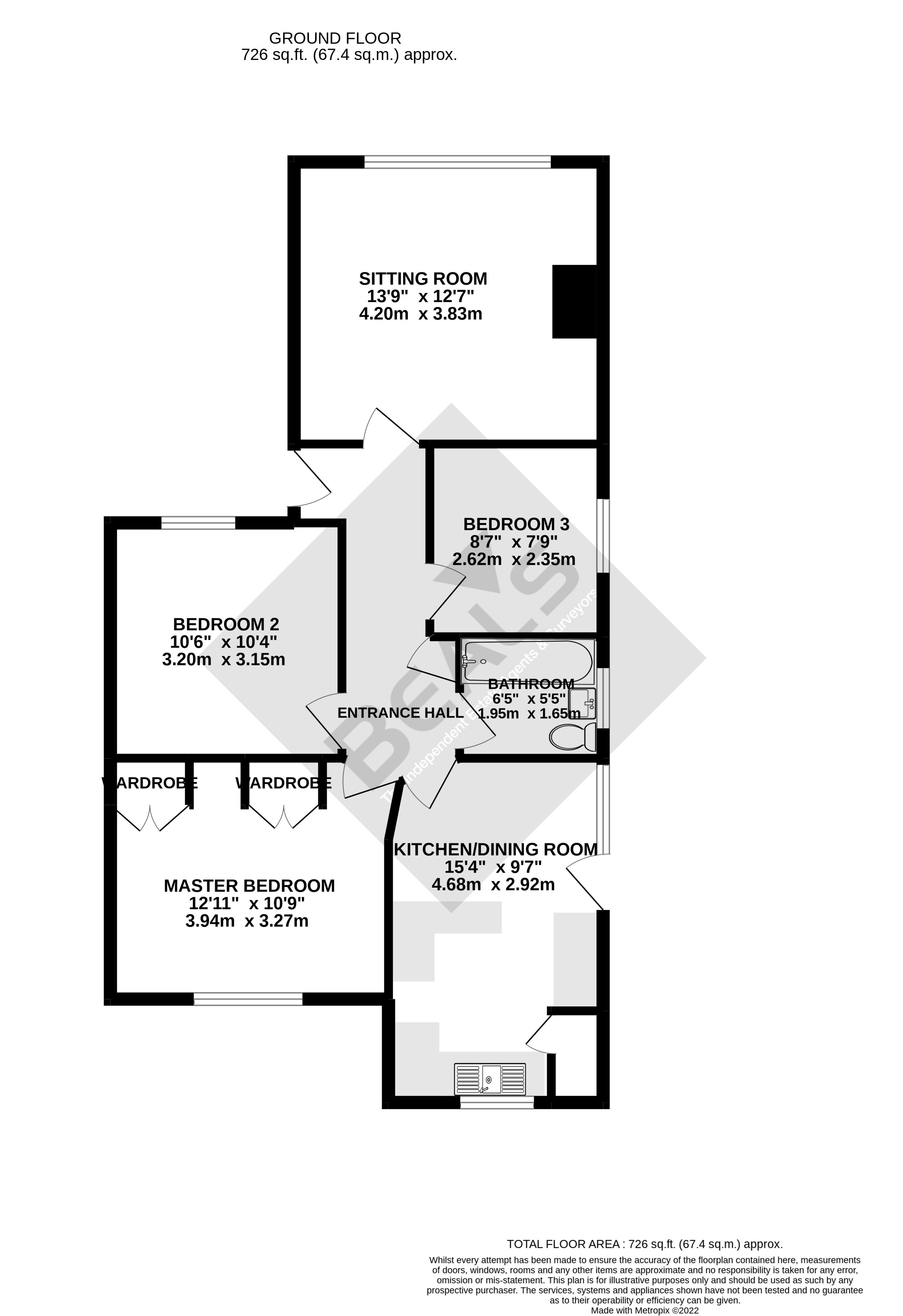 Abbeyfield Drive, Fareham PO15, 3 bedroom semidetached bungalow for